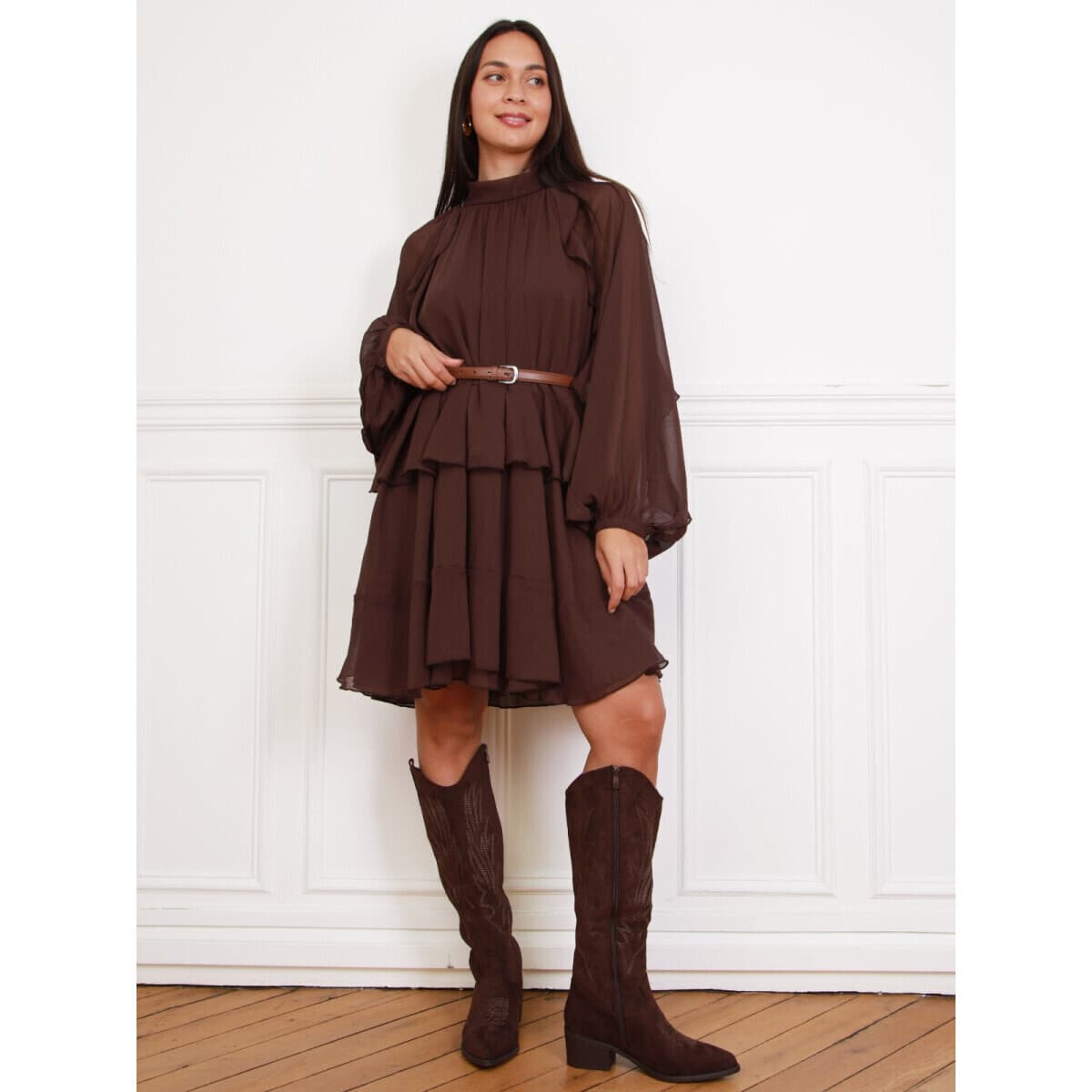Women's Dresses La Modeuse Brown