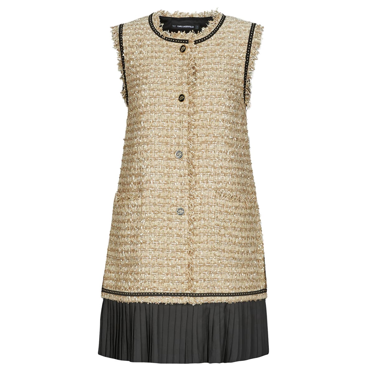 Κοντά Φορέματα Karl Lagerfeld BOUCLE SLEEVELESS DRESS