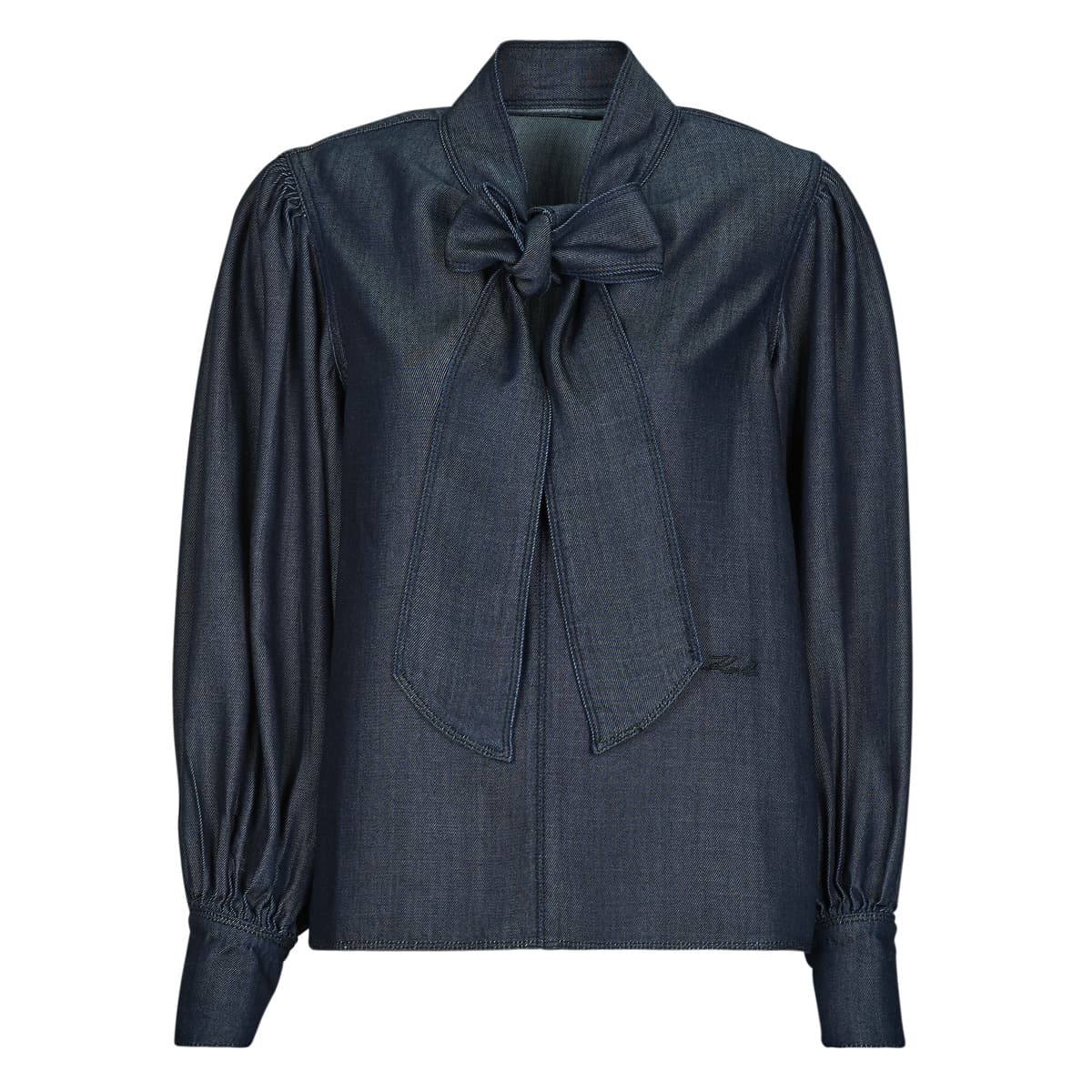 Μπλούζα Karl Lagerfeld FLUID DENIM BLOUSE