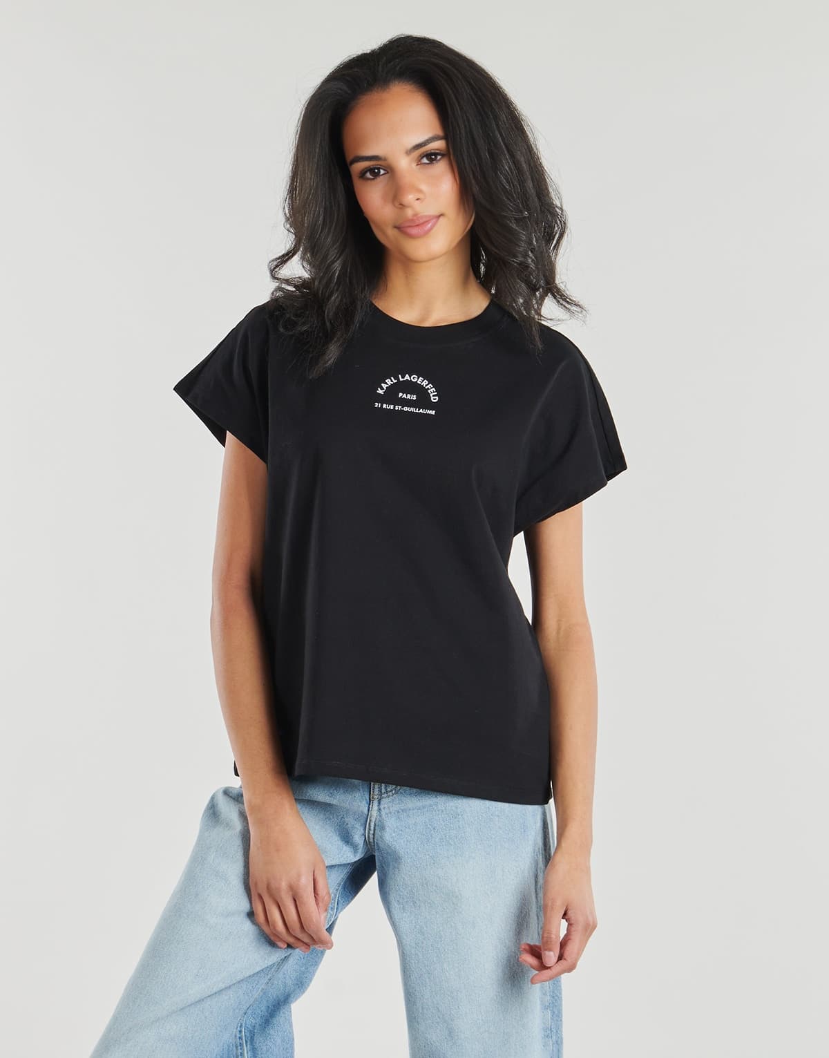 Women's T-Shirts Karl Lagerfeld Black