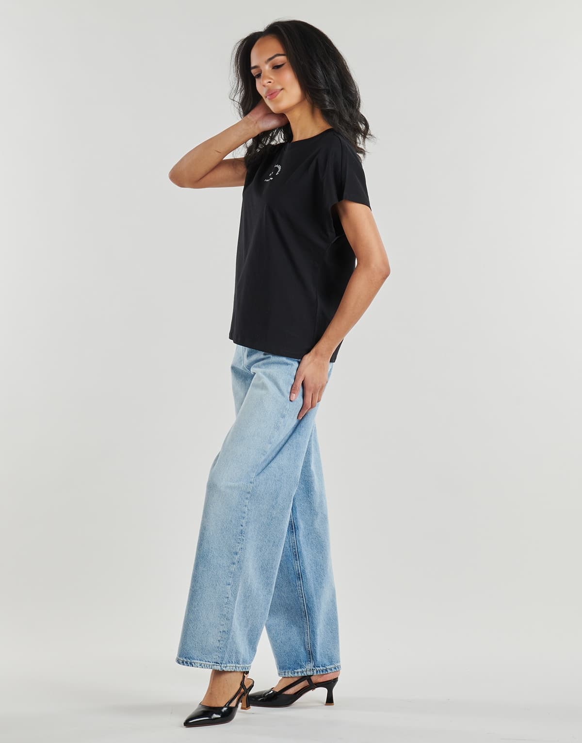 Women's T-Shirts Karl Lagerfeld Black