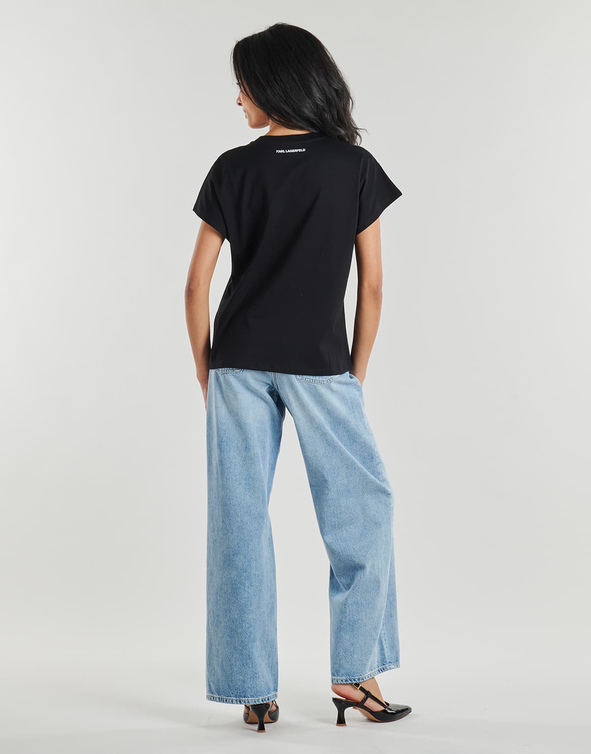 Women's T-Shirts Karl Lagerfeld Black