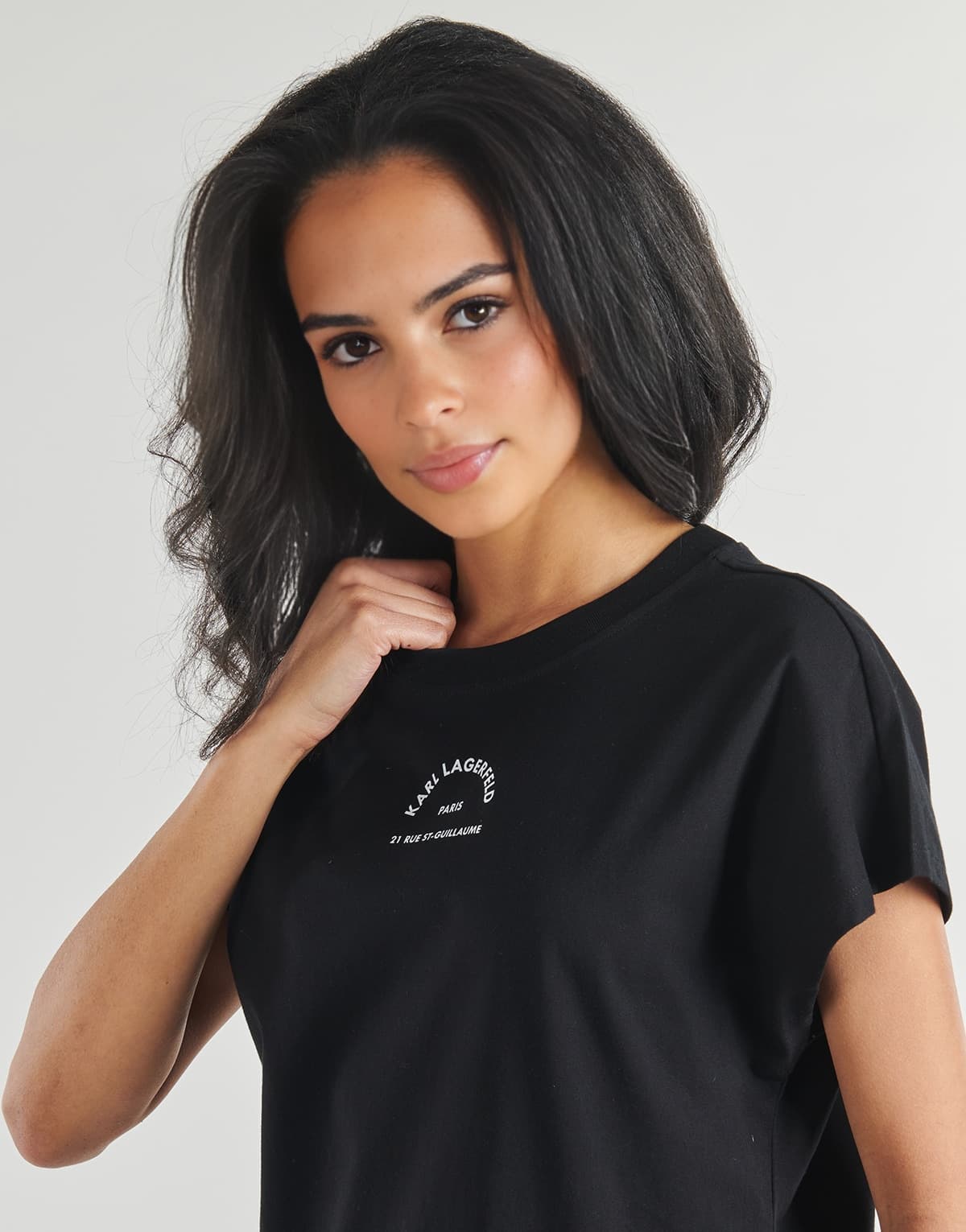 Women's T-Shirts Karl Lagerfeld Black