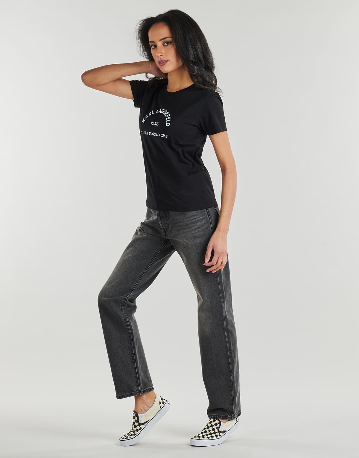 Women's T-Shirts Karl Lagerfeld Black