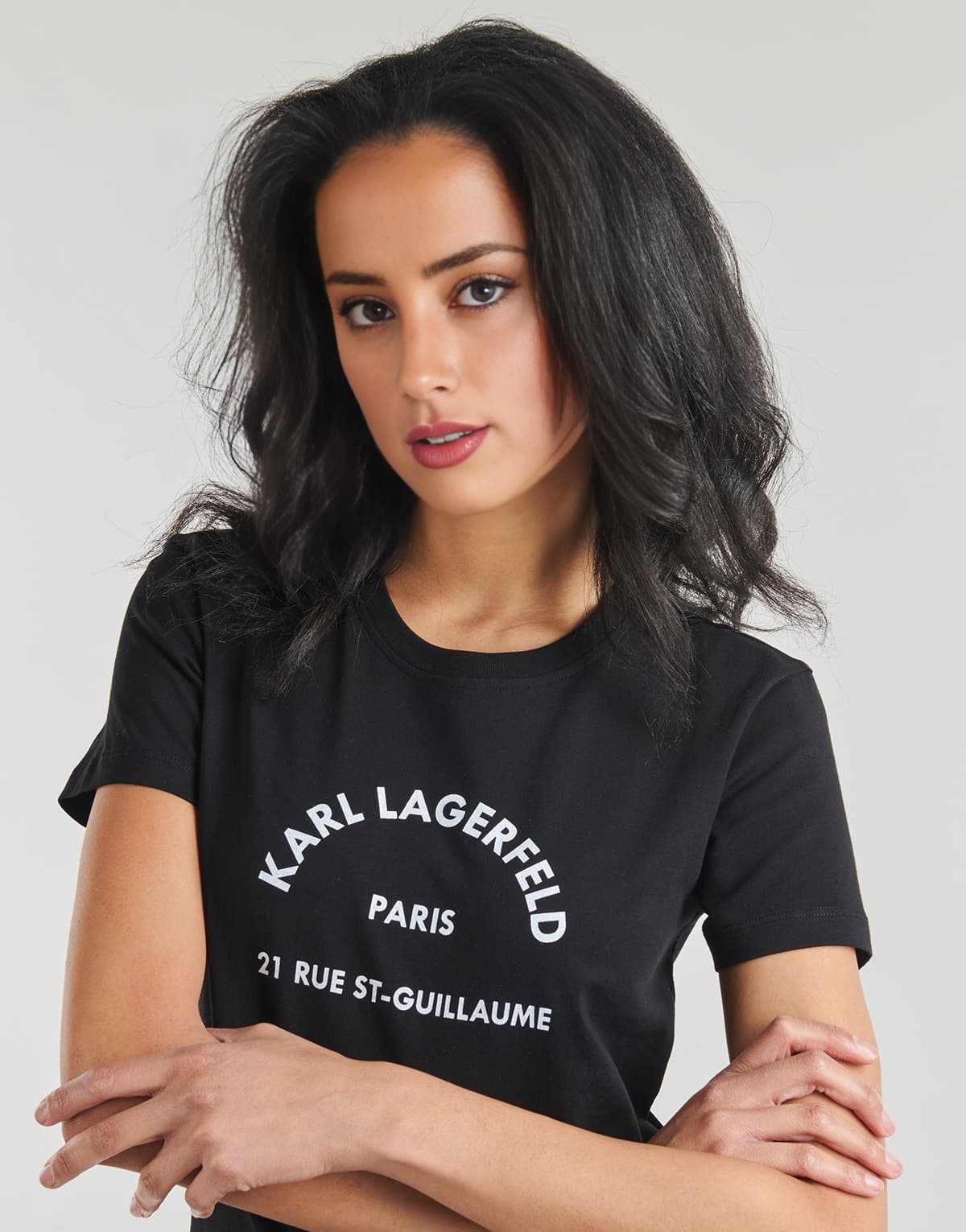 Women's T-Shirts Karl Lagerfeld Black