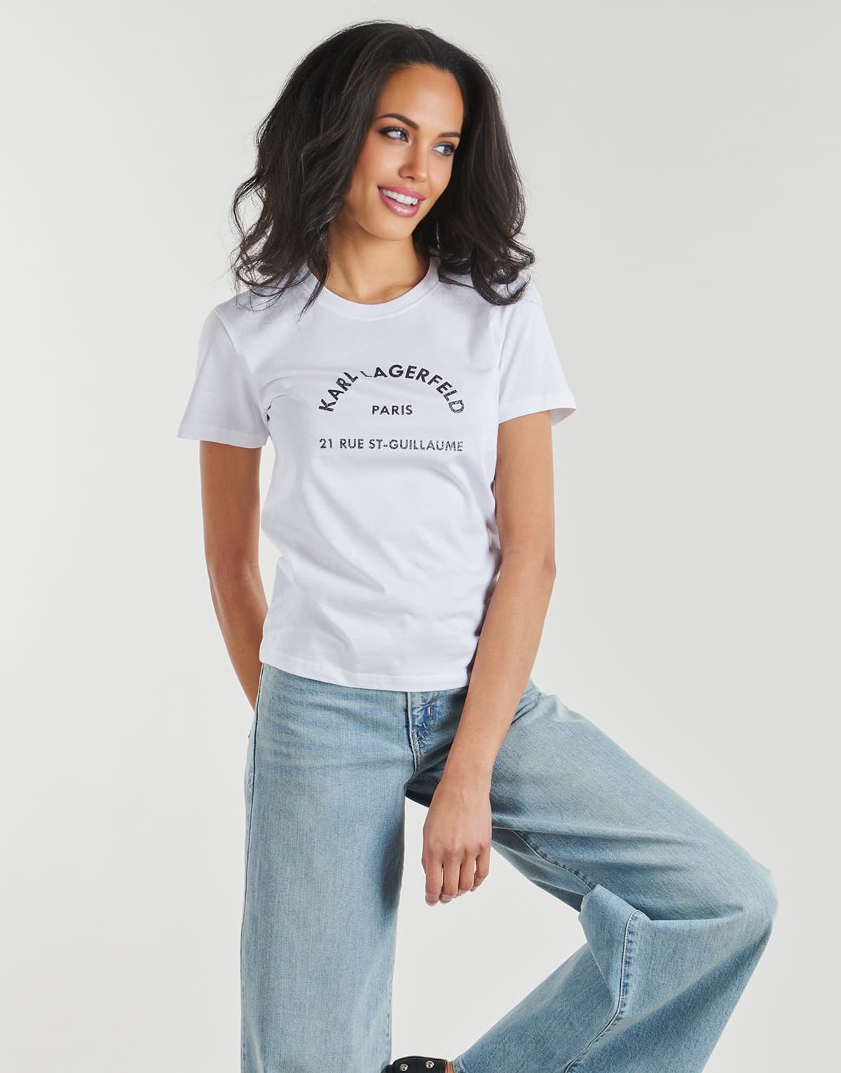 Women's T-Shirts Karl Lagerfeld White
