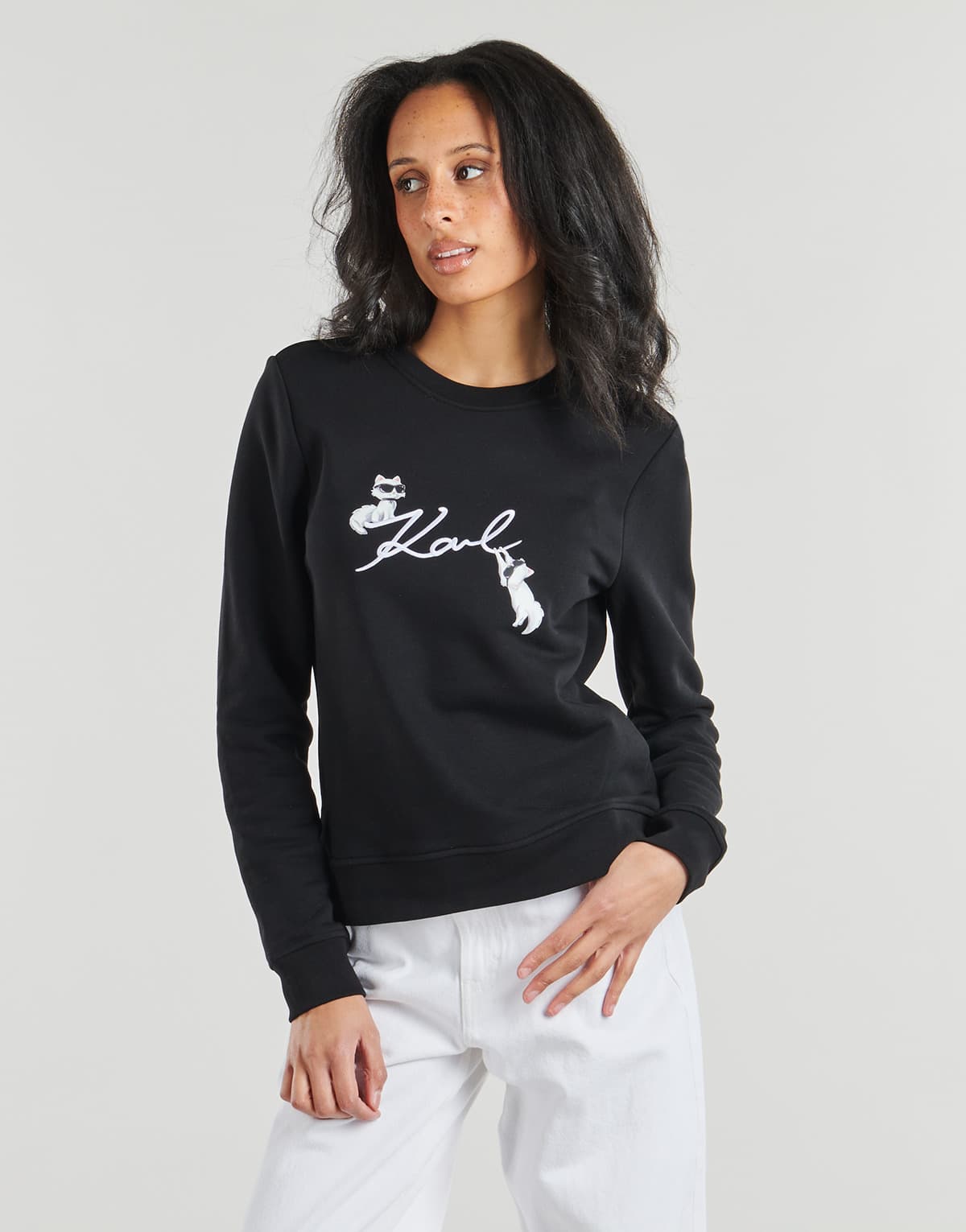 Women's Sports T-Shirts Karl Lagerfeld Black