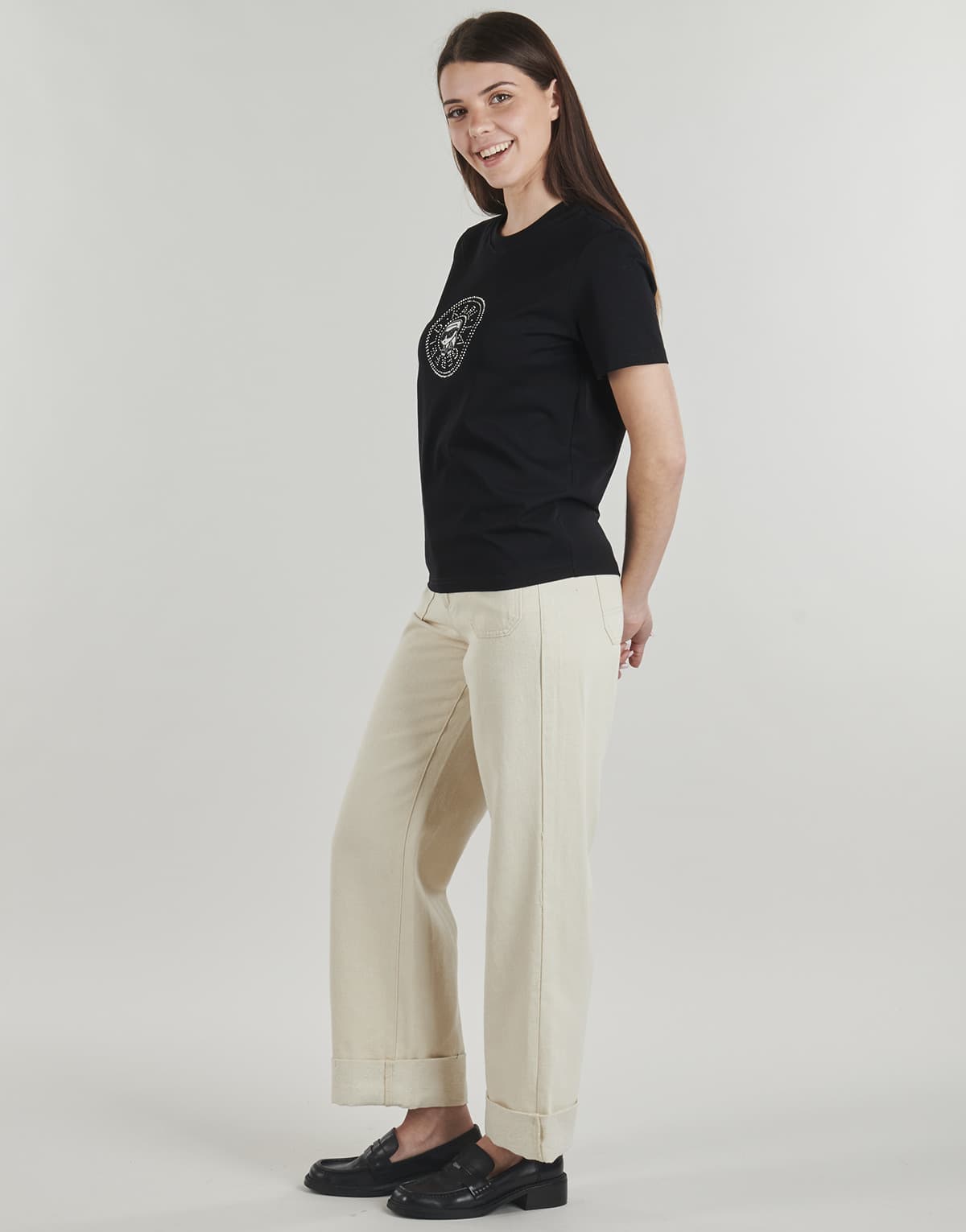 Women's T-Shirts Karl Lagerfeld Black