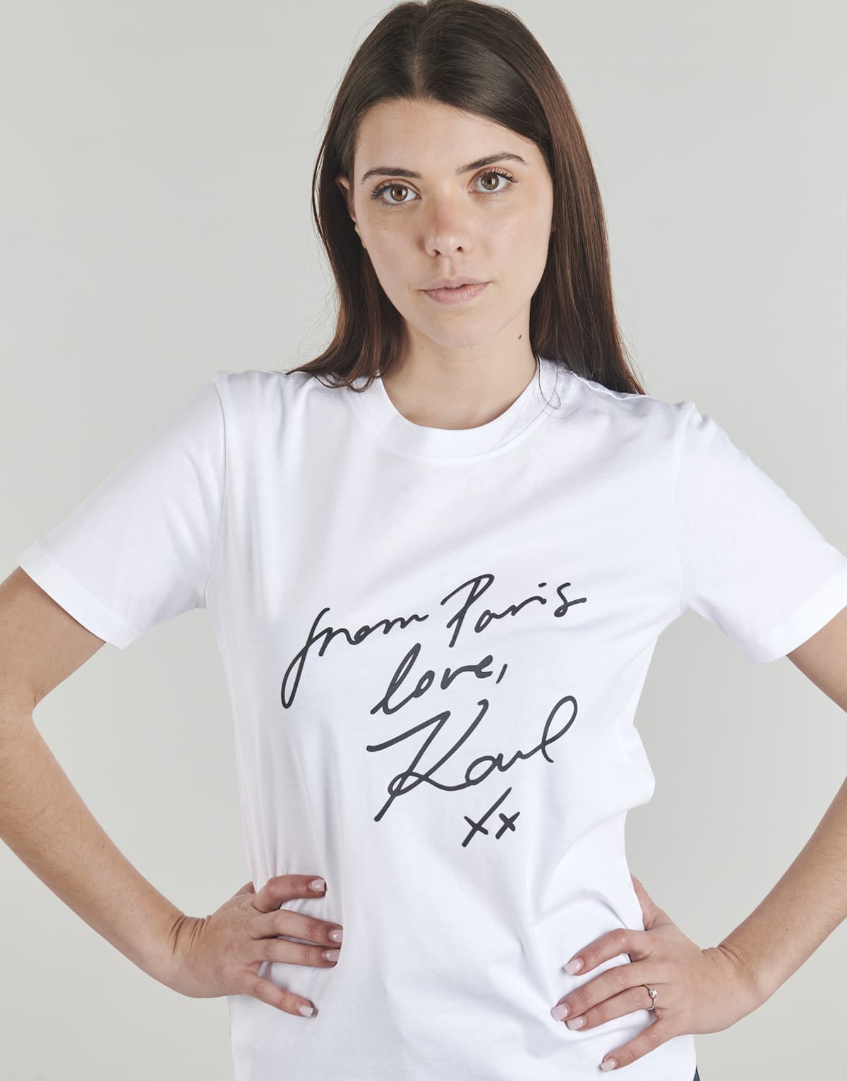 Women's T-Shirts Karl Lagerfeld White