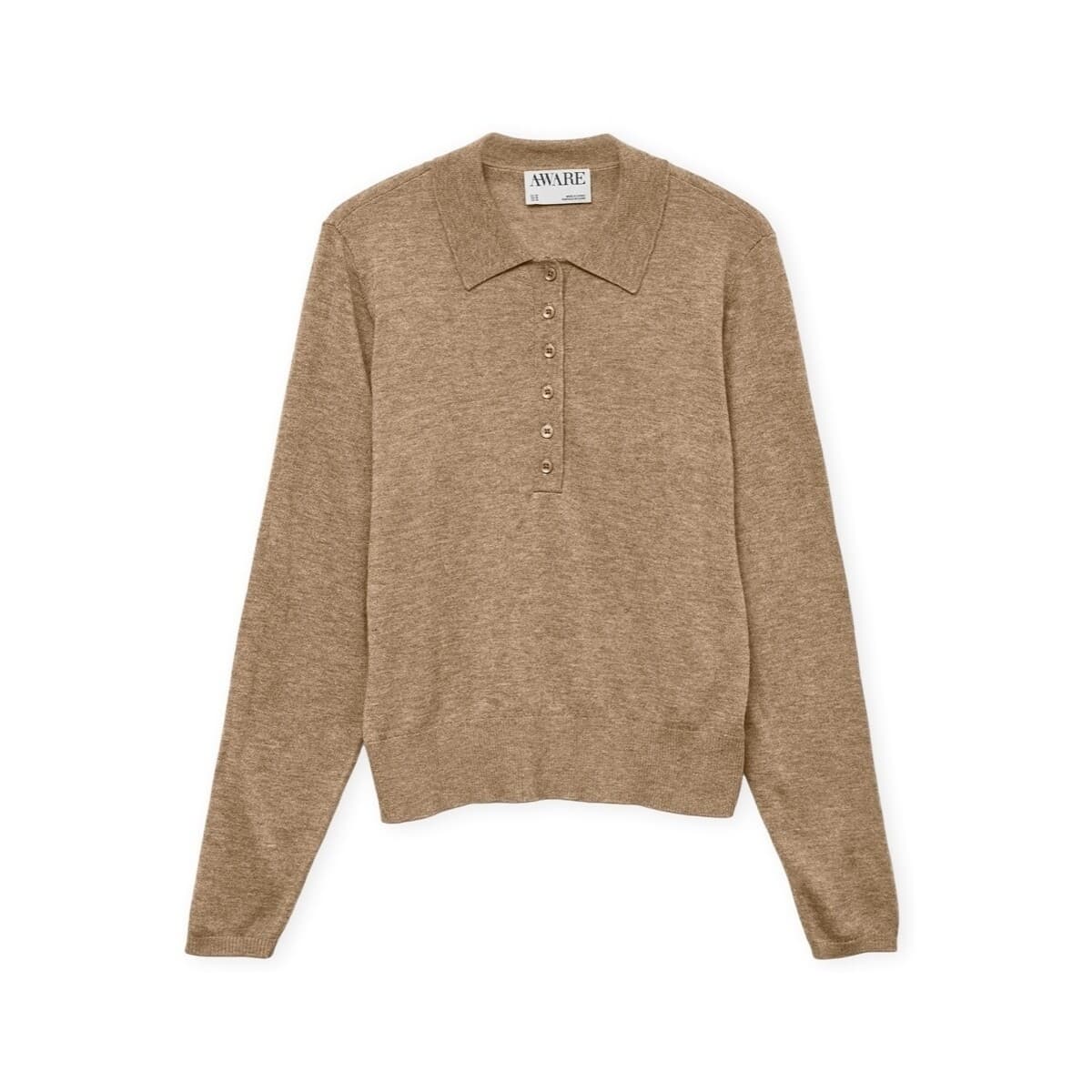 Women's Polo Shirts Aware Gray