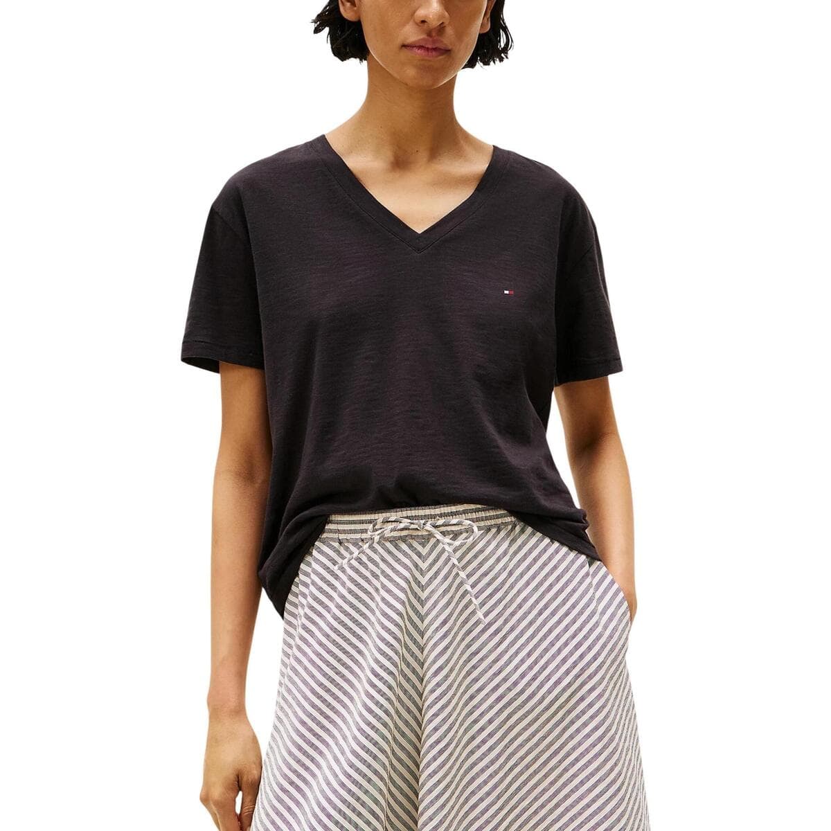 Women's T-Shirts Tommy Hilfiger Black