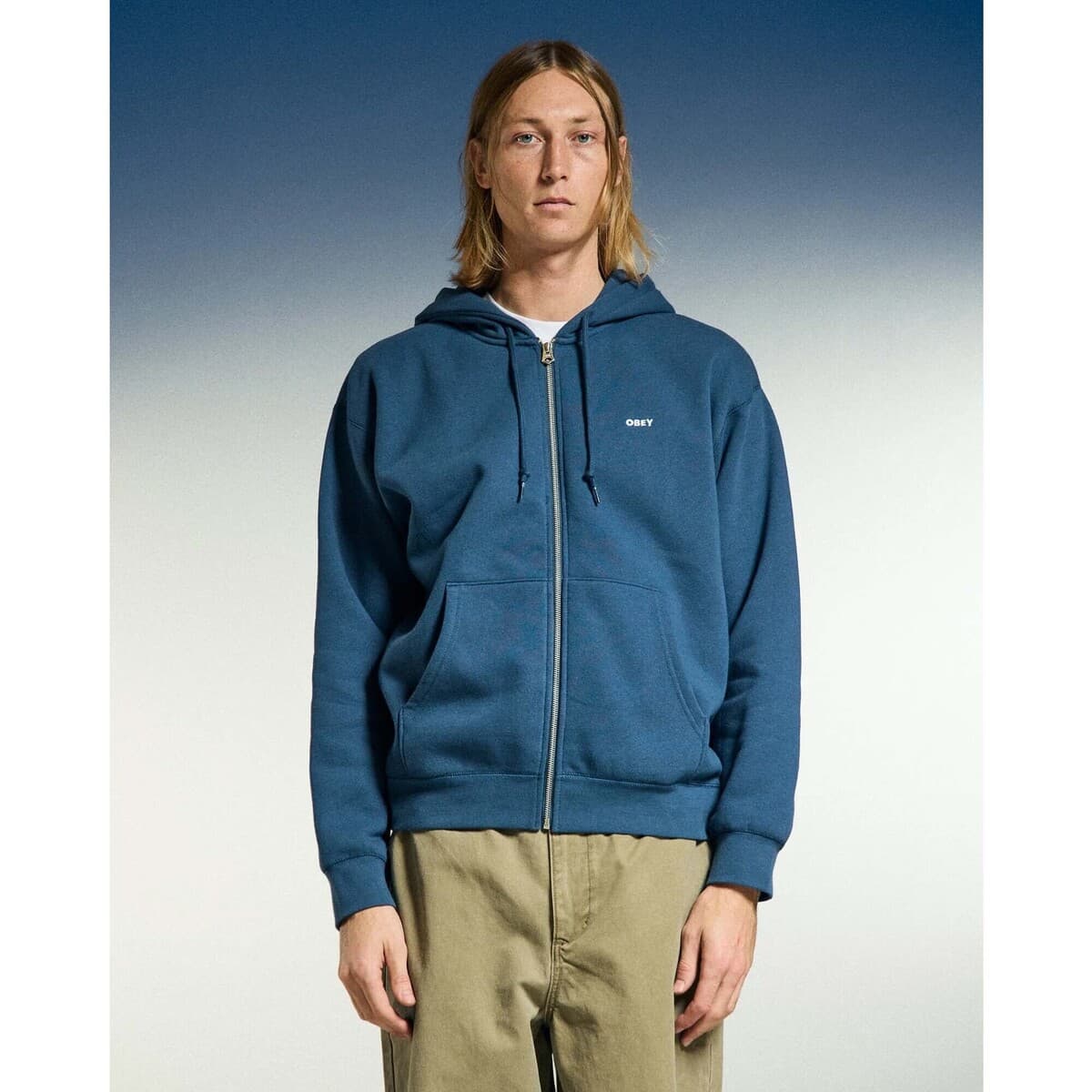 Men's Cardigans Obey Blue