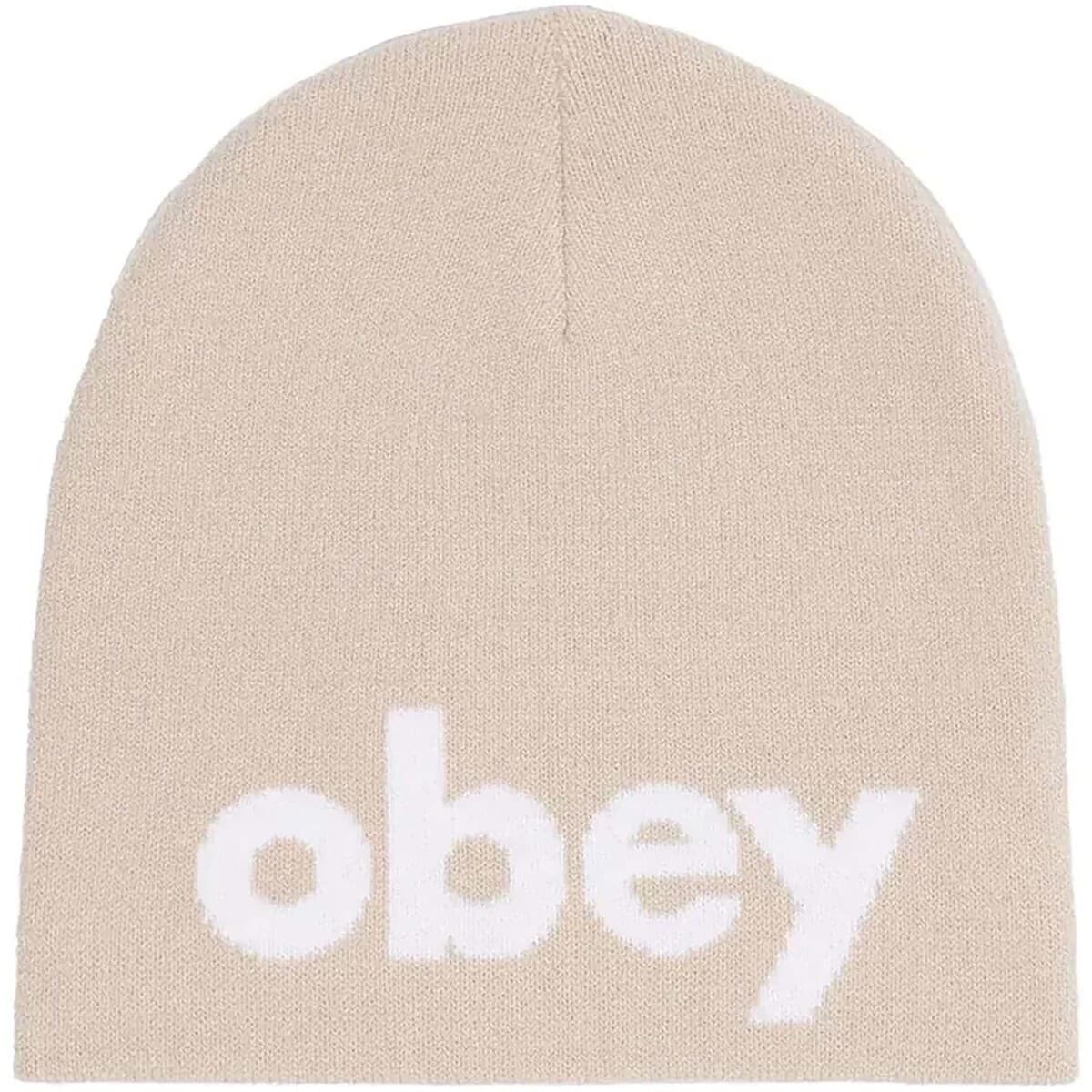 Men's Beanies Obey Silver