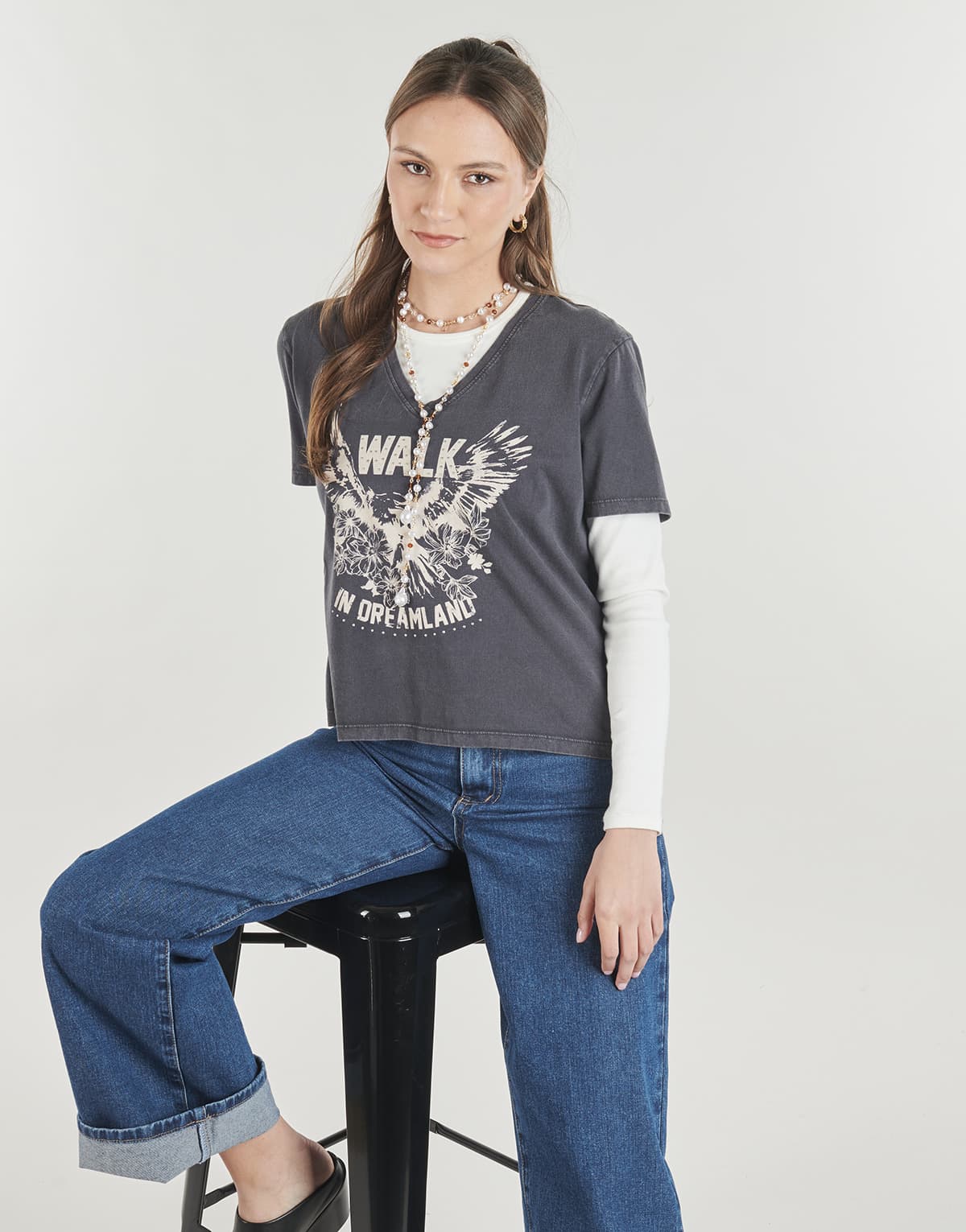 Women's T-Shirts Ikks Black