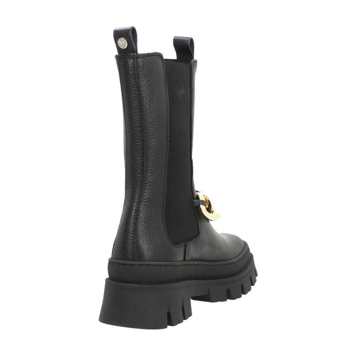 Women's Ankle Boots Yellow Black