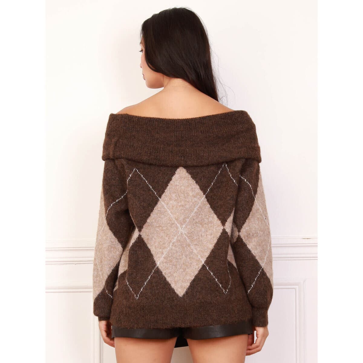 Women's Sweaters La Modeuse Brown