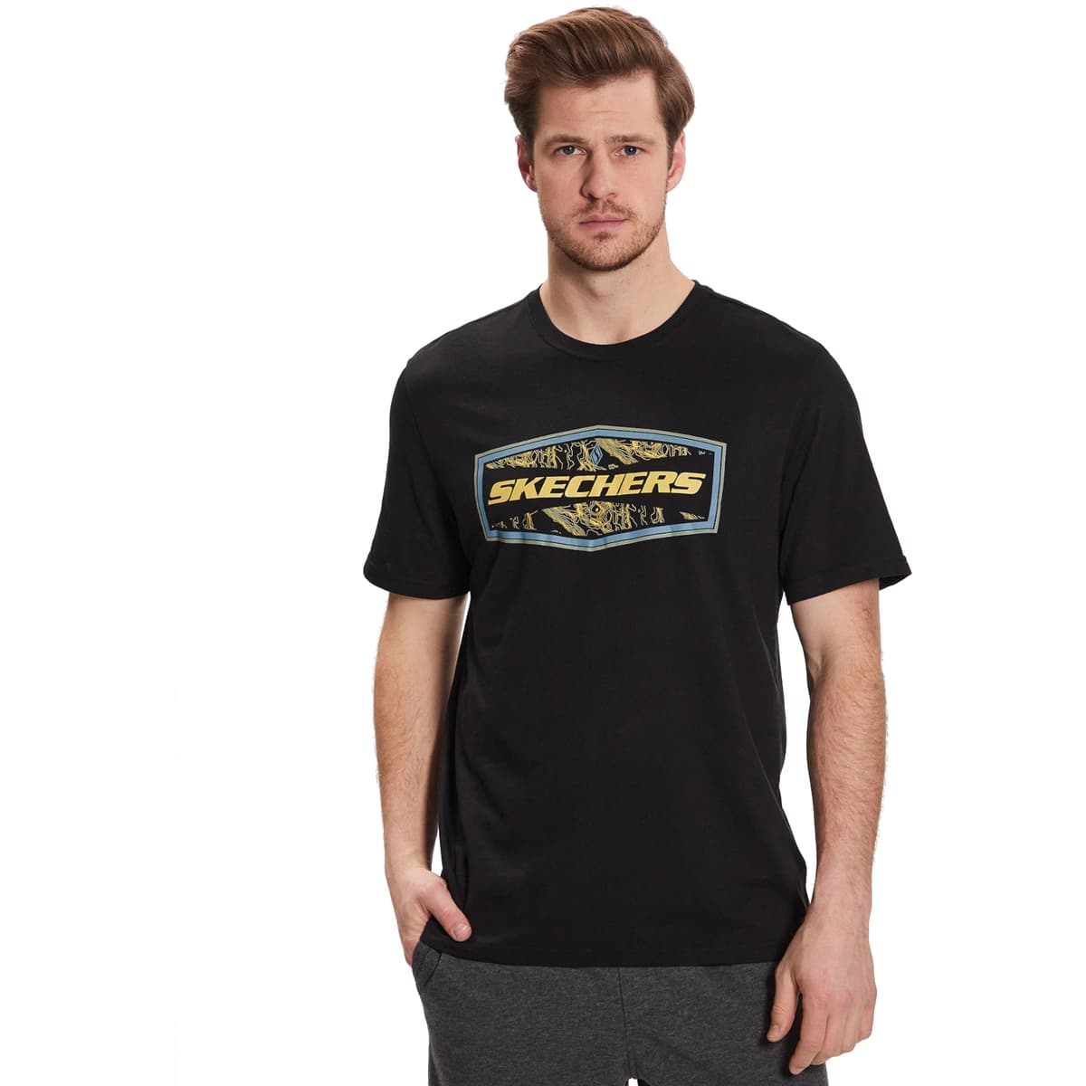 Men's T-Shirts Skechers Black