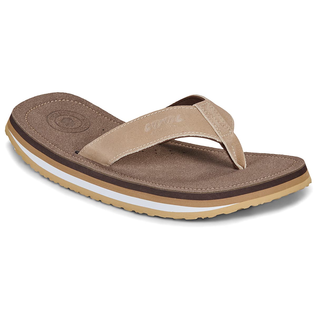 Men's Flip Flops Cool shoe Brown