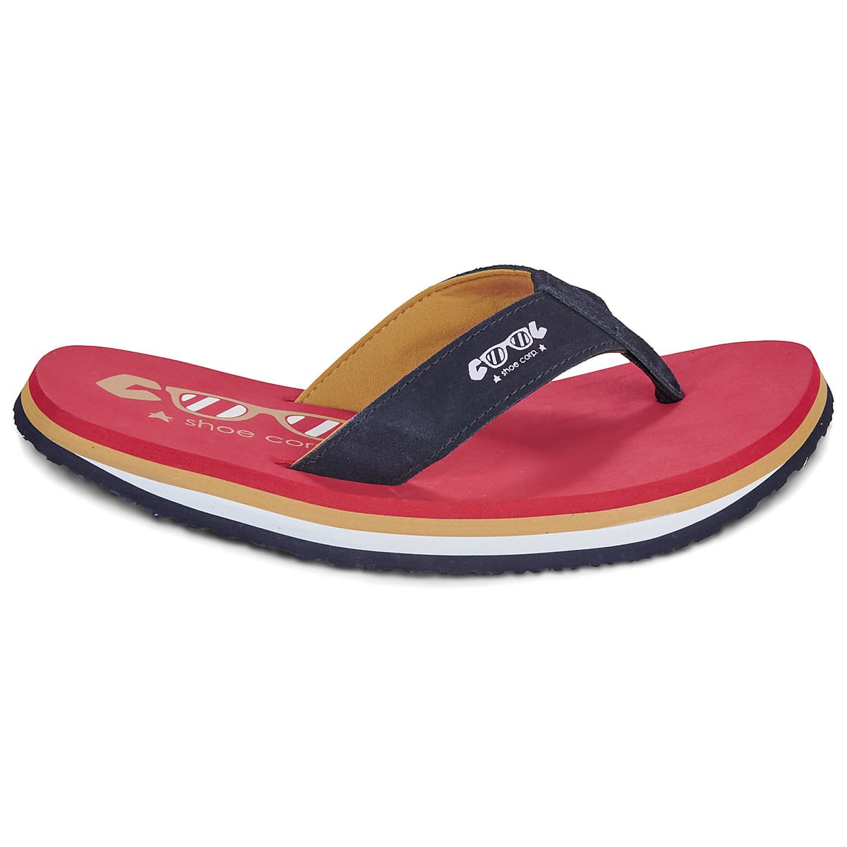 Men's Flip Flops Cool shoe Red