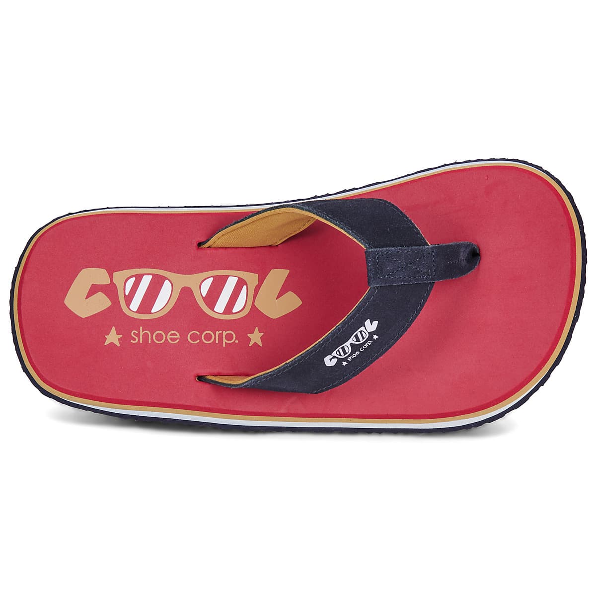 Men's Flip Flops Cool shoe Red