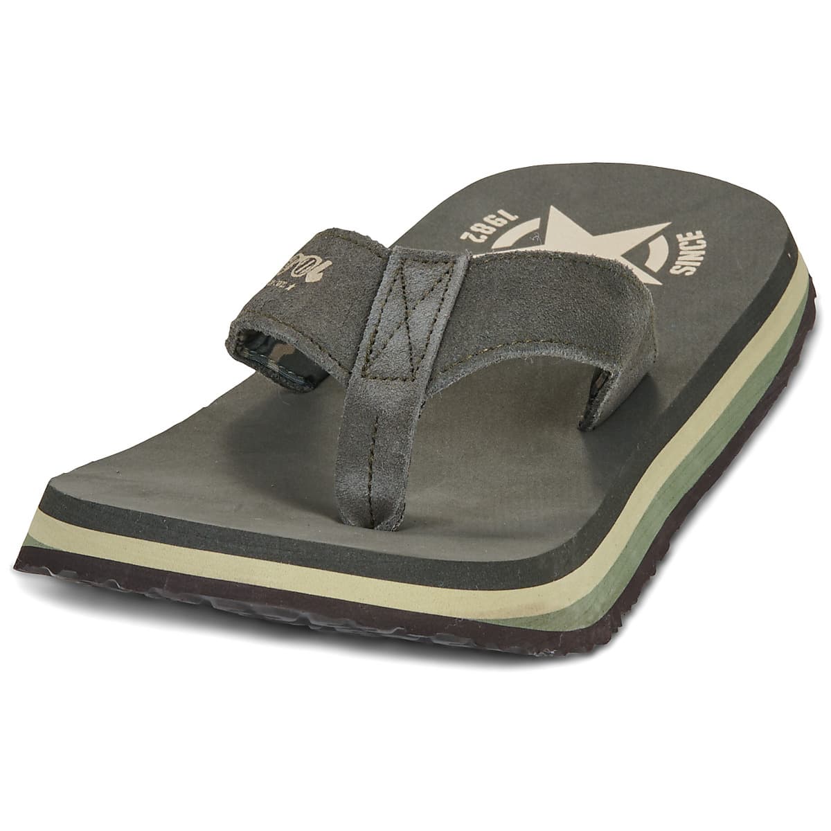 Men's Flip Flops Cool shoe Khaki
