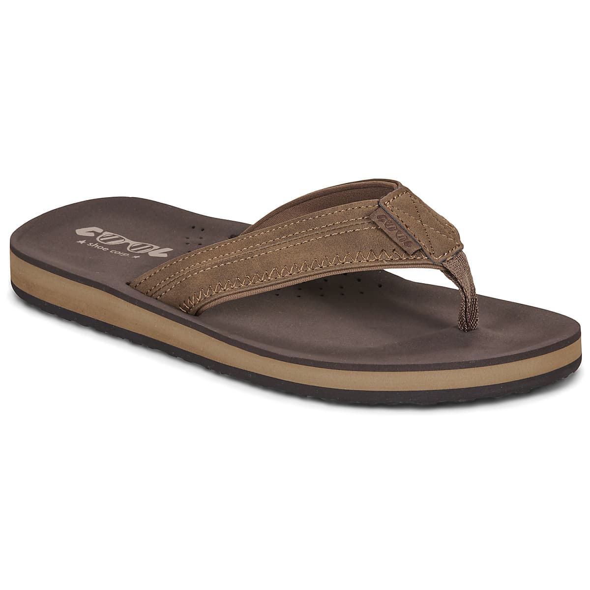 Men's Flip Flops Cool shoe Brown