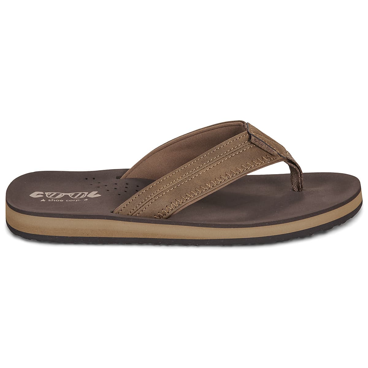 Men's Flip Flops Cool shoe Brown