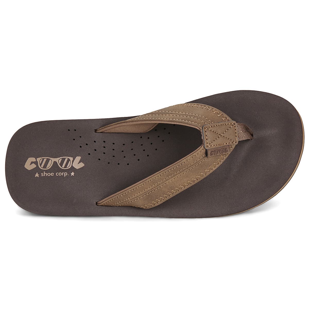 Men's Flip Flops Cool shoe Brown