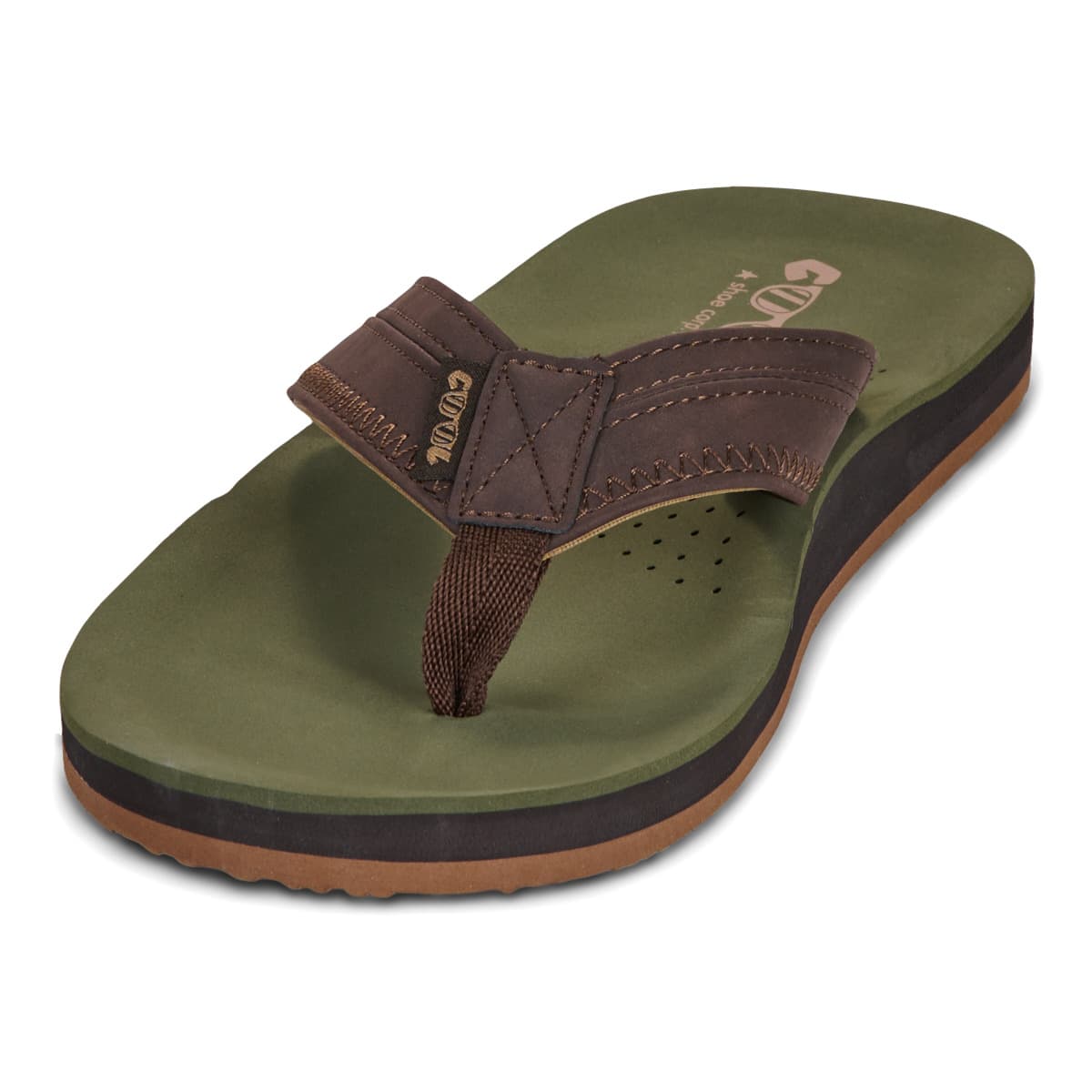 Men's Flip Flops Cool shoe Khaki