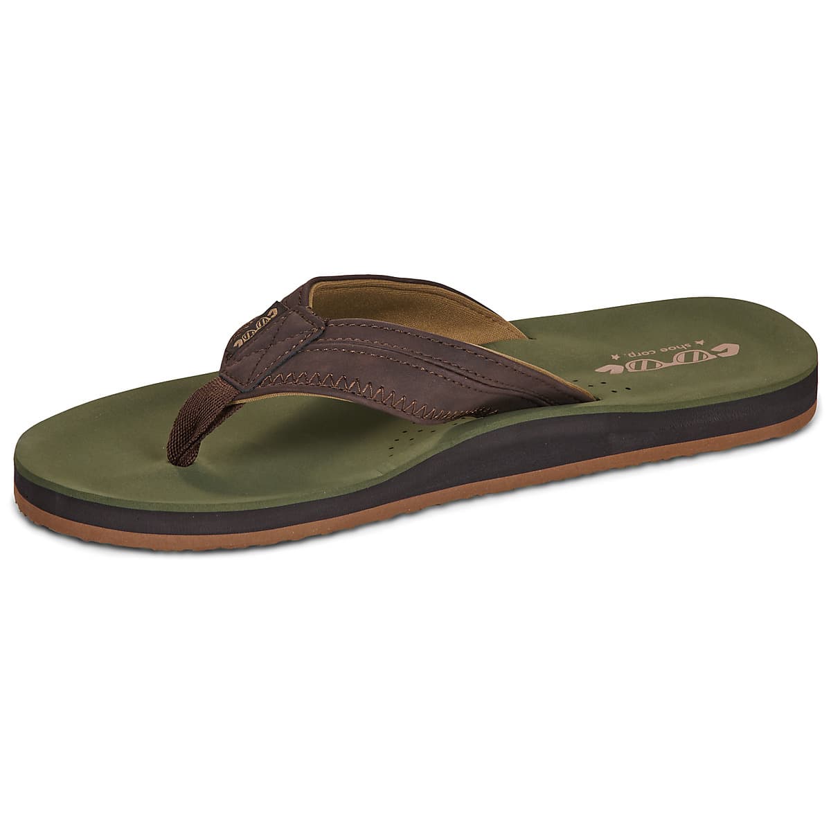 Men's Flip Flops Cool shoe Khaki