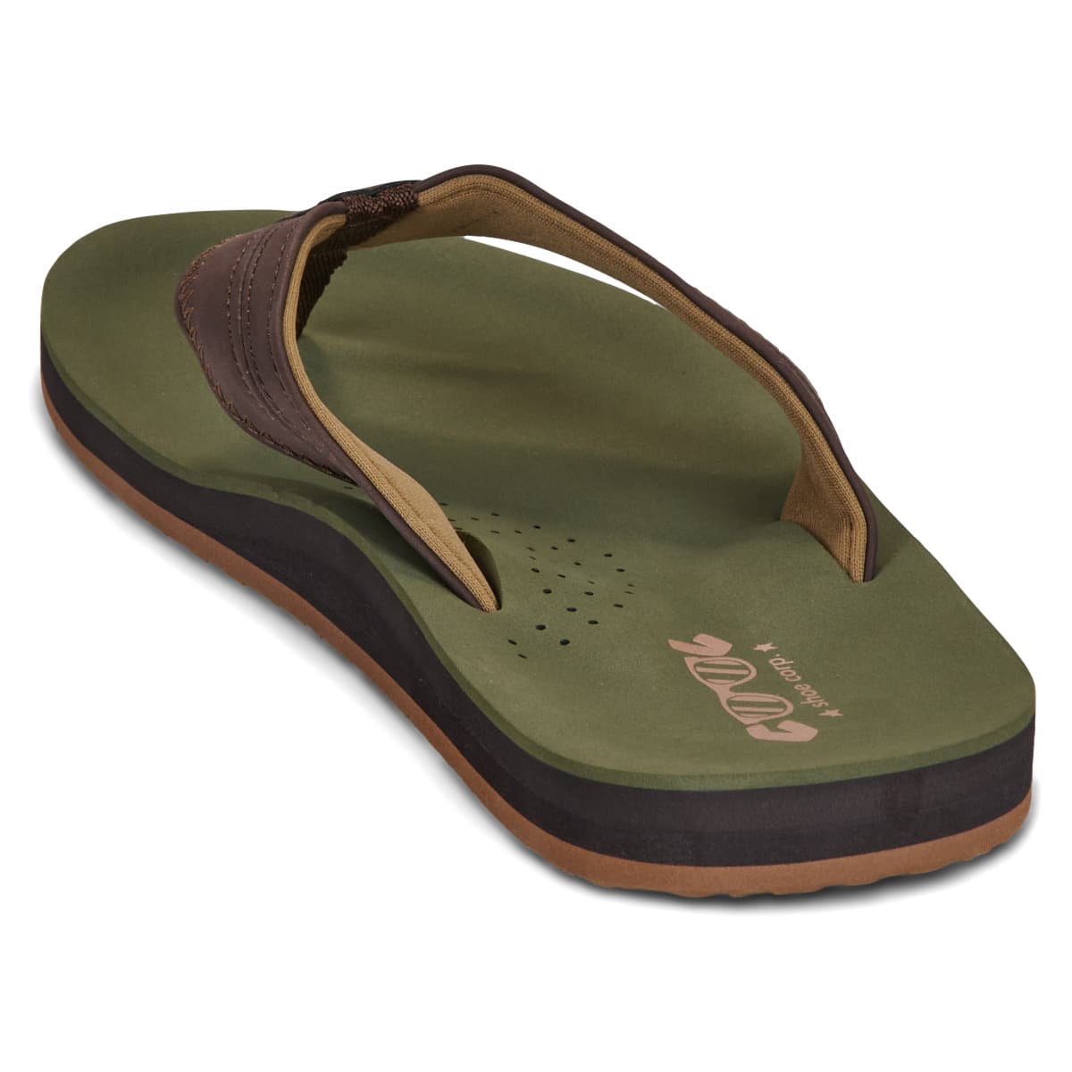 Men's Flip Flops Cool shoe Khaki