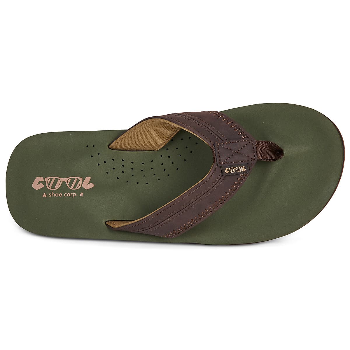 Men's Flip Flops Cool shoe Khaki