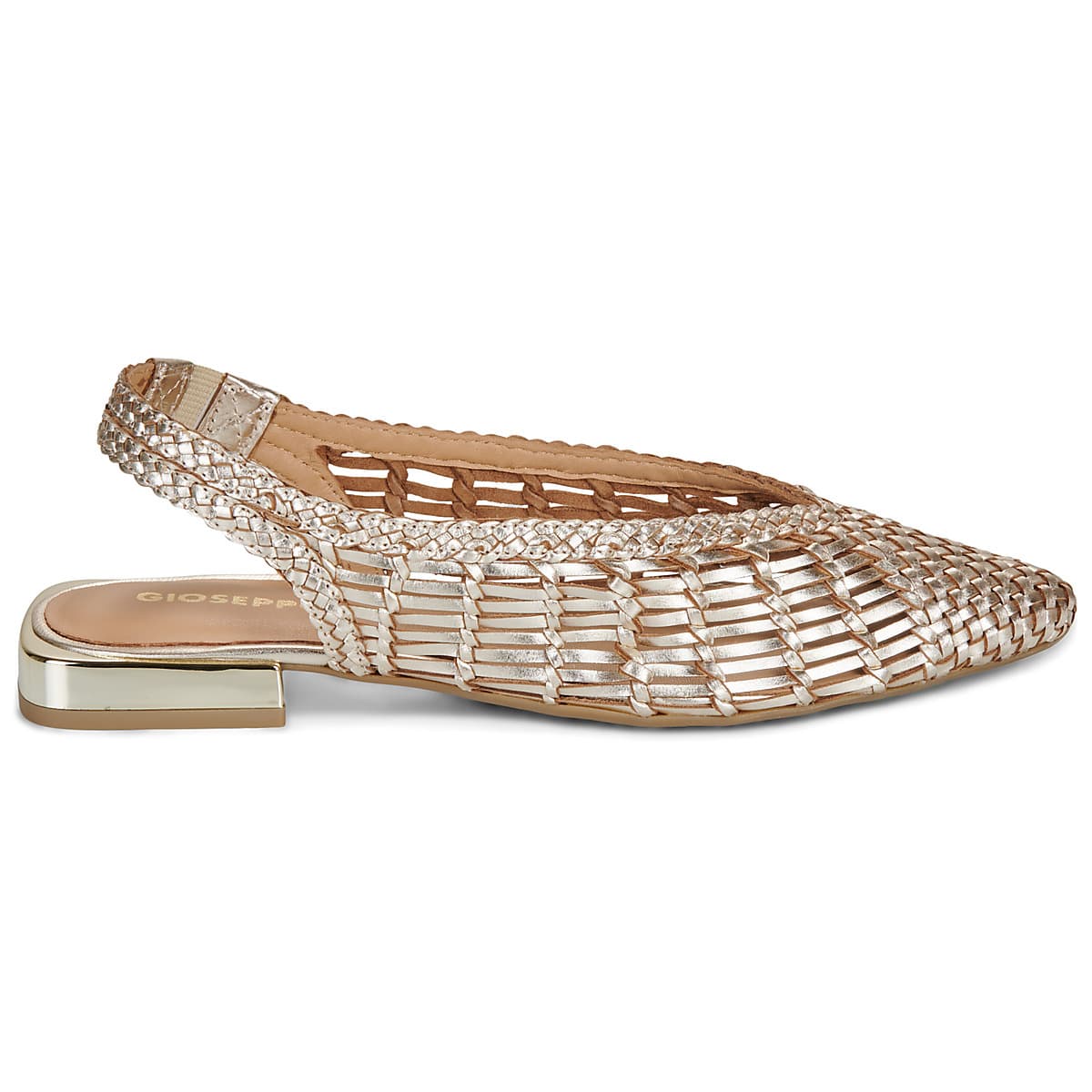 Women's Ballet Flats Gioseppo Gold