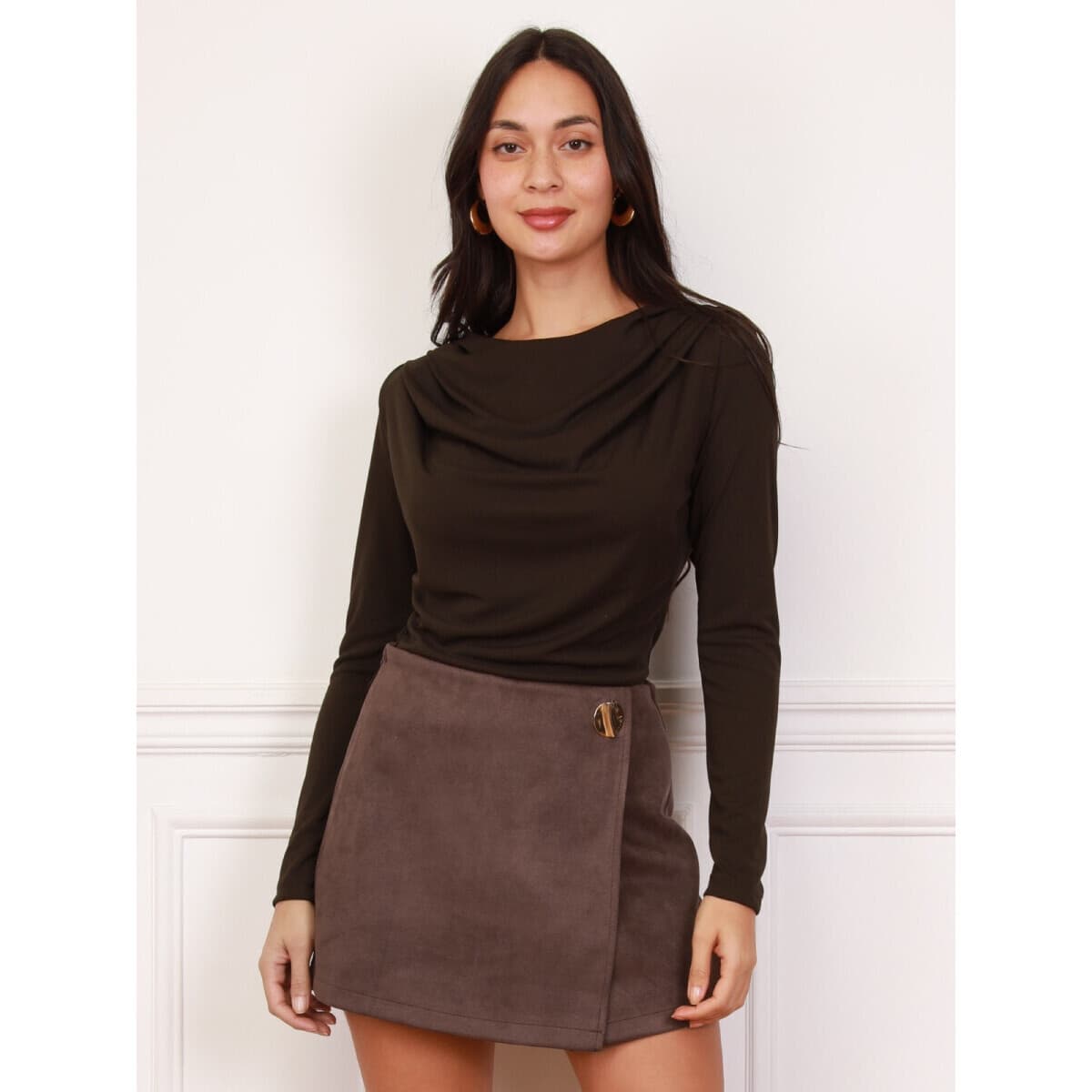Women's Skirts La Modeuse Brown