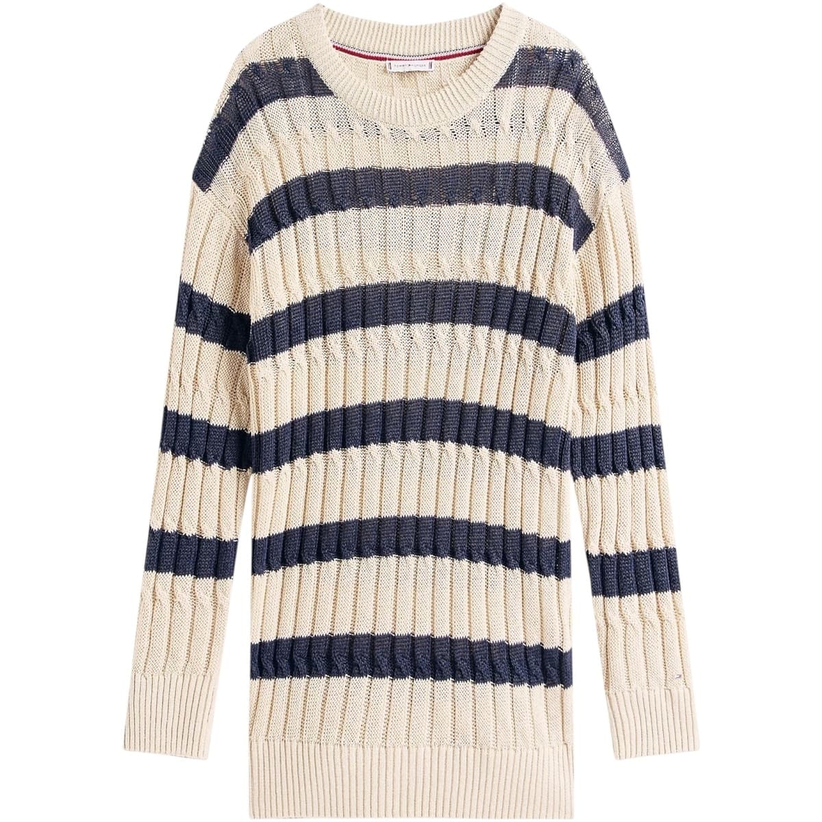 Πουλόβερ Tommy Hilfiger LINEN CABLE LS C-NK WW0WW44481