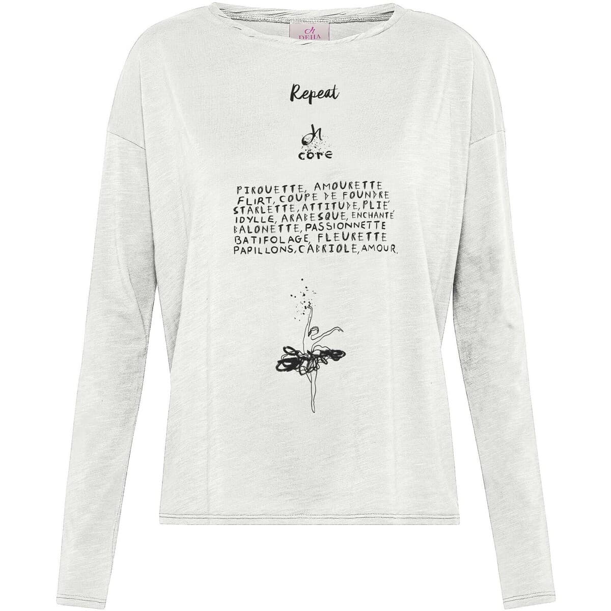 Μπλουζάκια με μακριά μανίκια Deha Graphic Comfy Flamme' T-Shirt