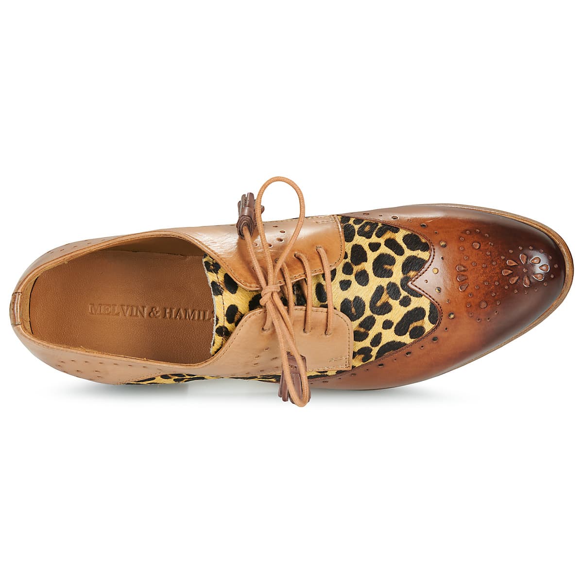 Women's Derby Shoes Melvin & Hamilton Brown