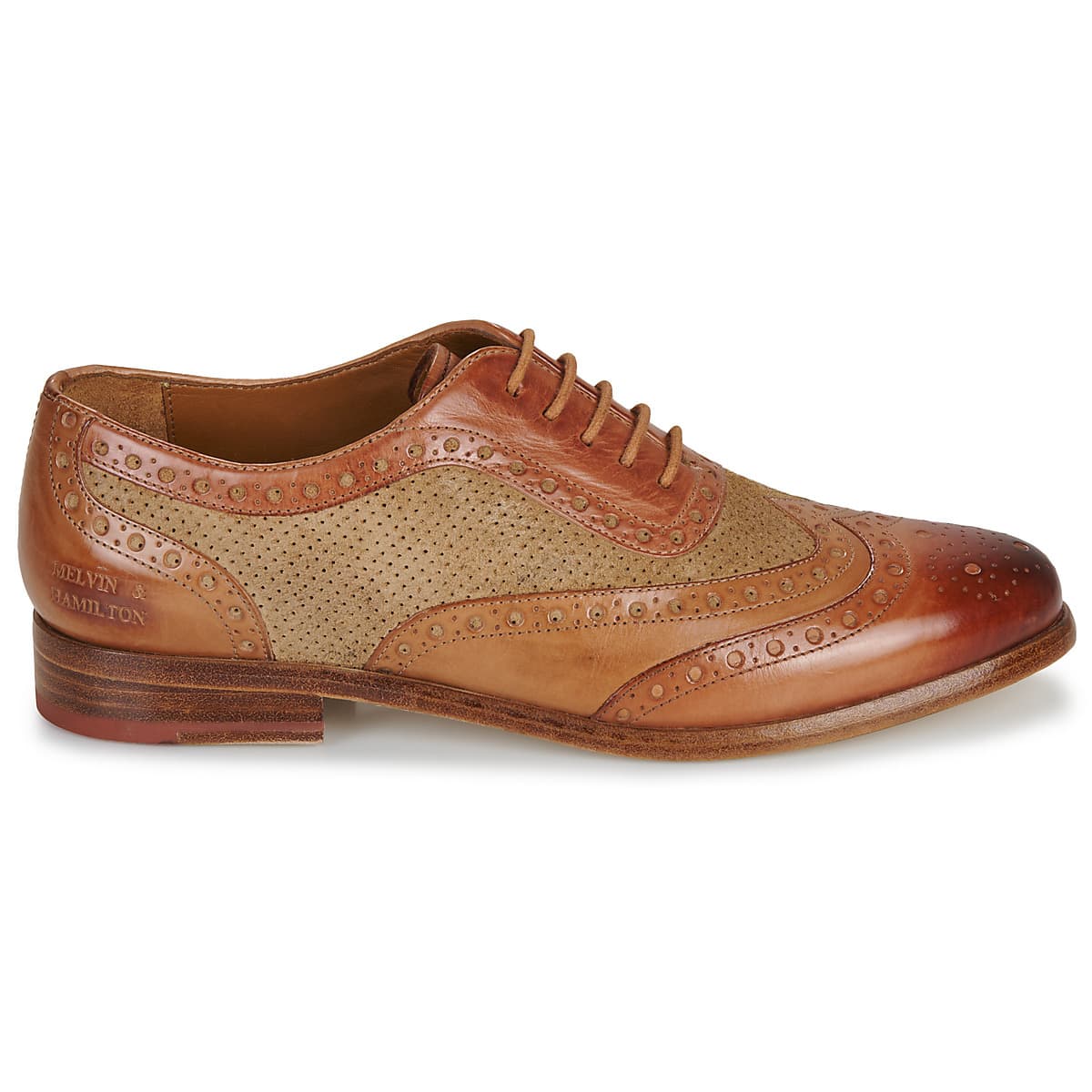 Women's Derby Shoes Melvin & Hamilton Brown