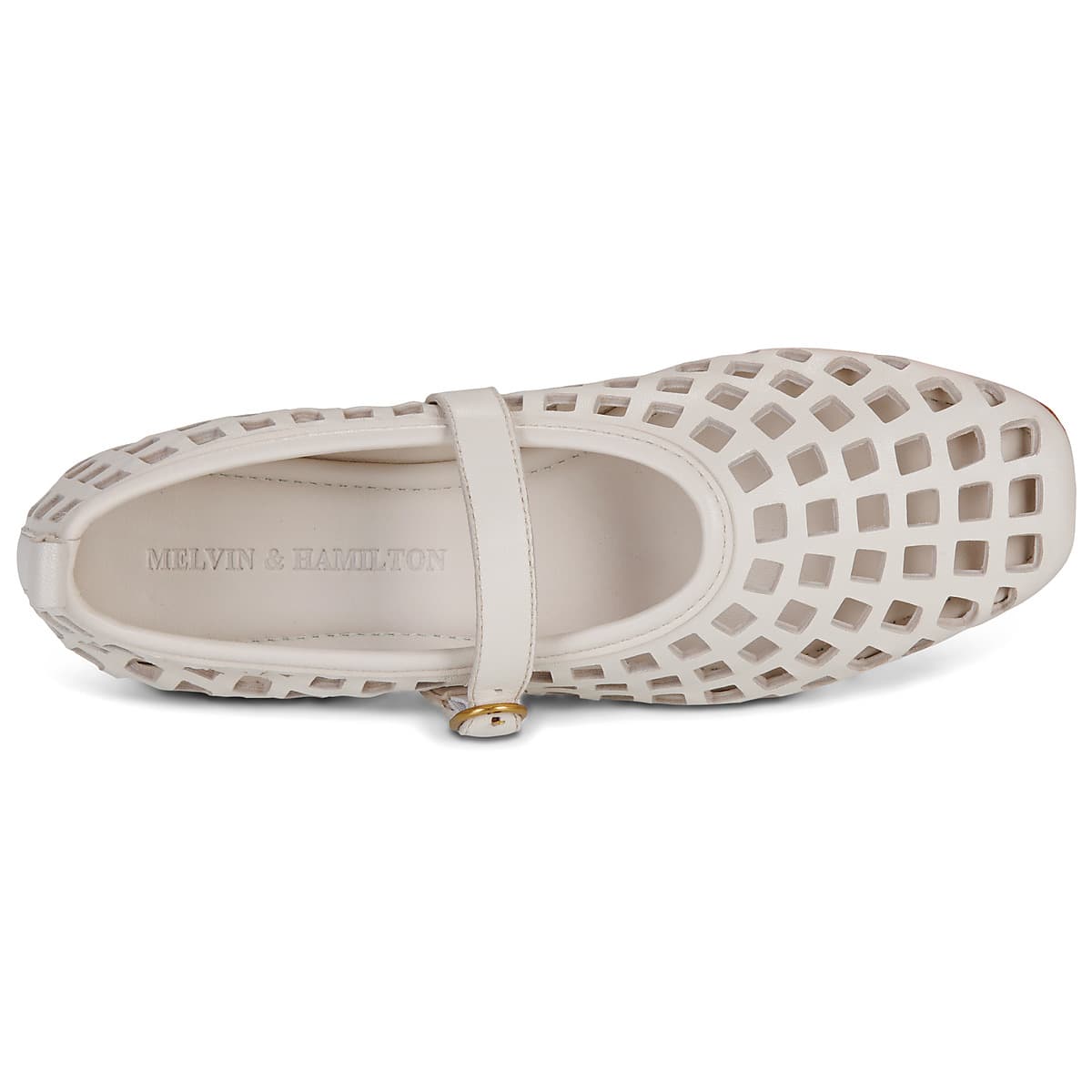 Women's Ballet Flats Melvin & Hamilton White