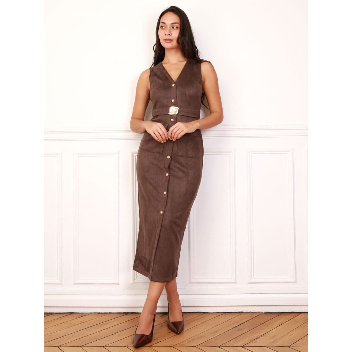 Women's Dresses La Modeuse Brown