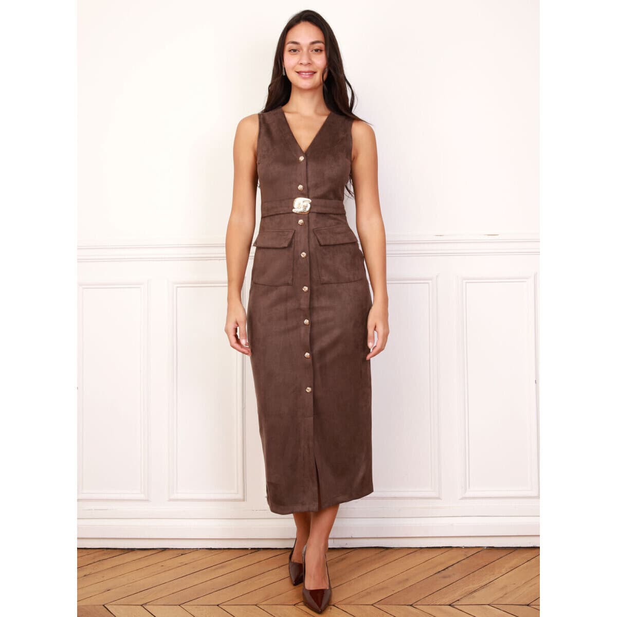 Women's Dresses La Modeuse Brown