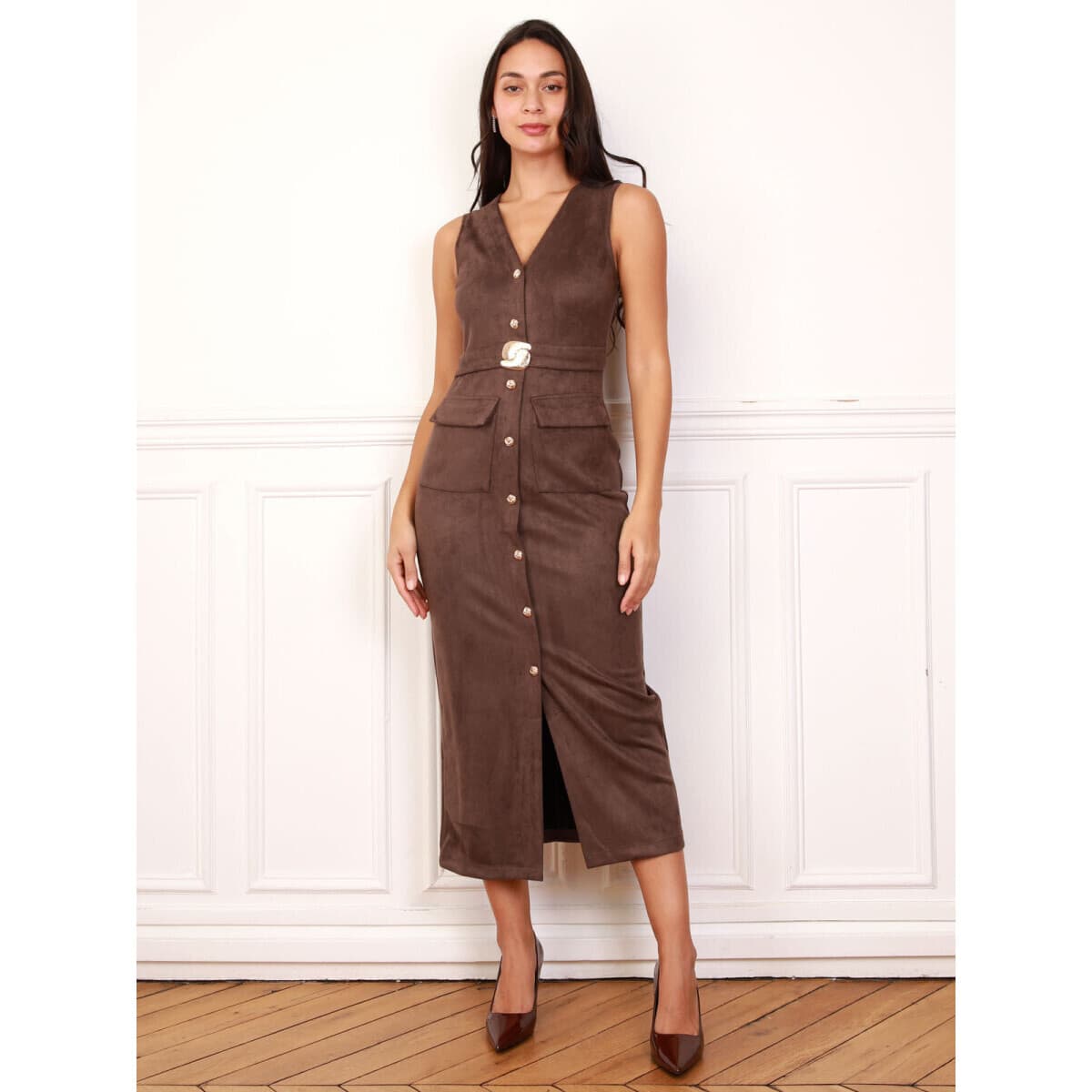 Women's Dresses La Modeuse Brown