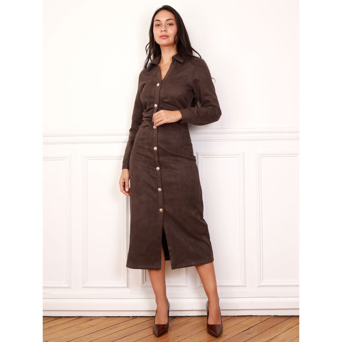 Women's Dresses La Modeuse Brown