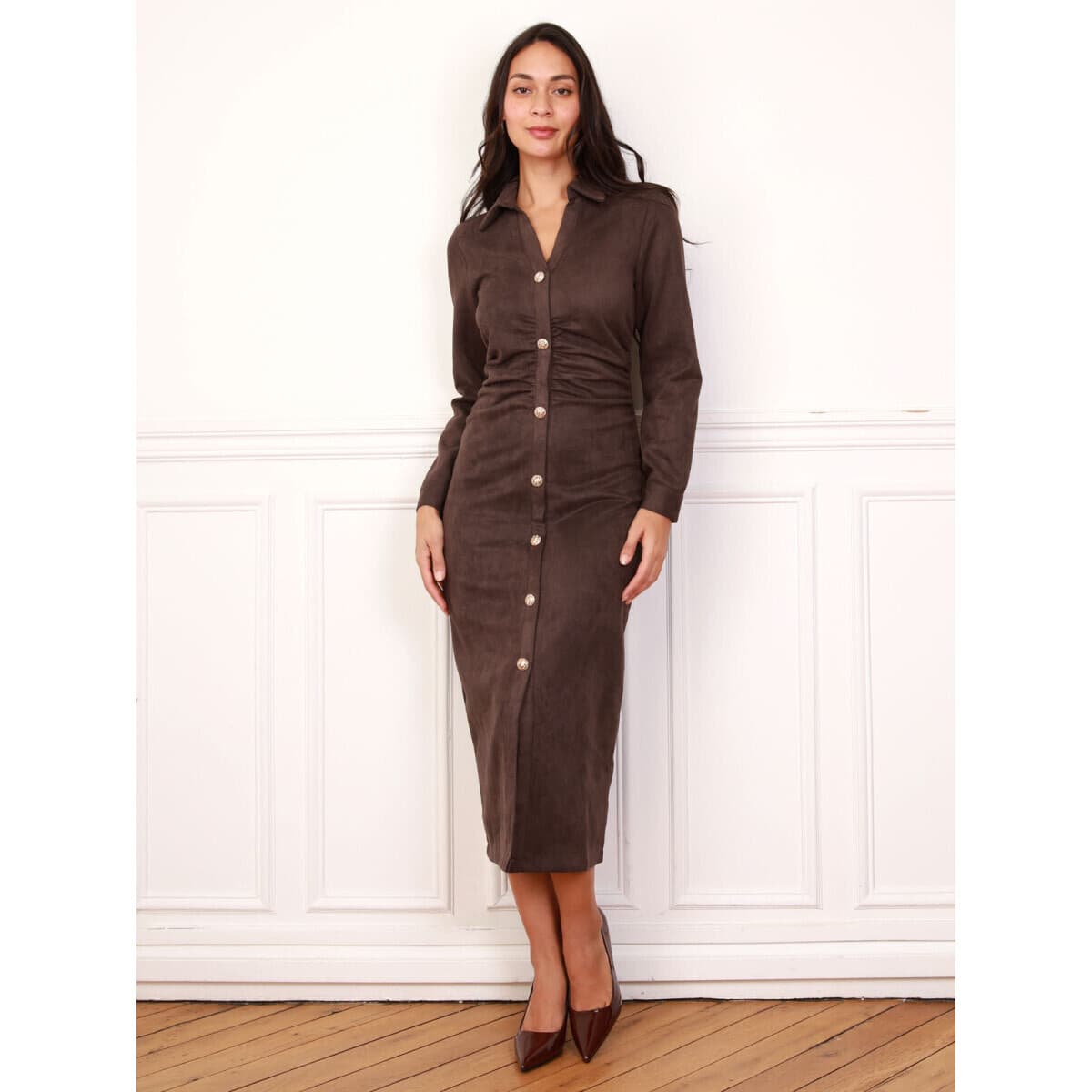 Women's Dresses La Modeuse Brown