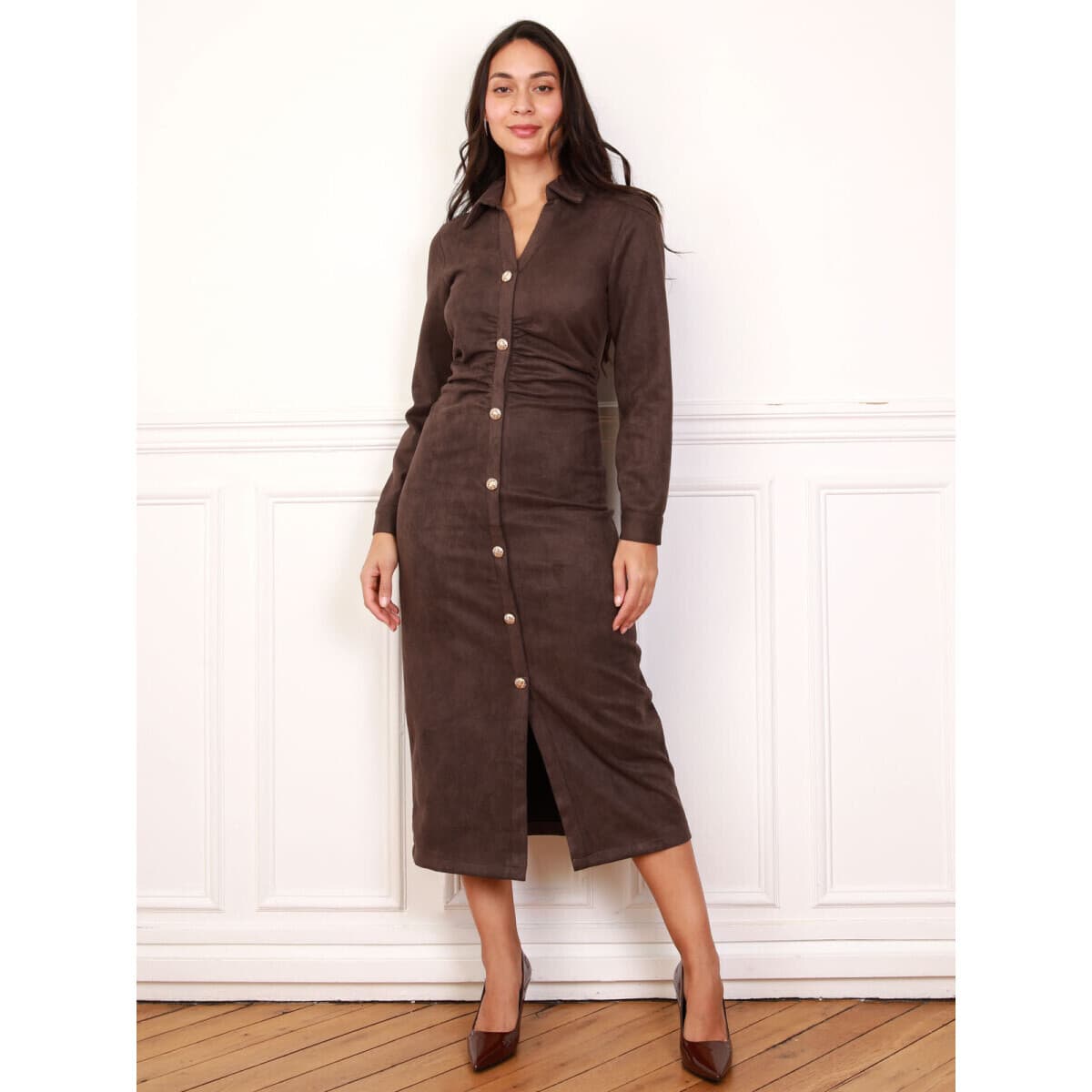 Women's Dresses La Modeuse Brown