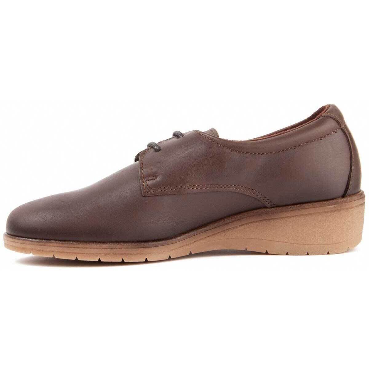 Women's Derby Shoes Purapiel Brown