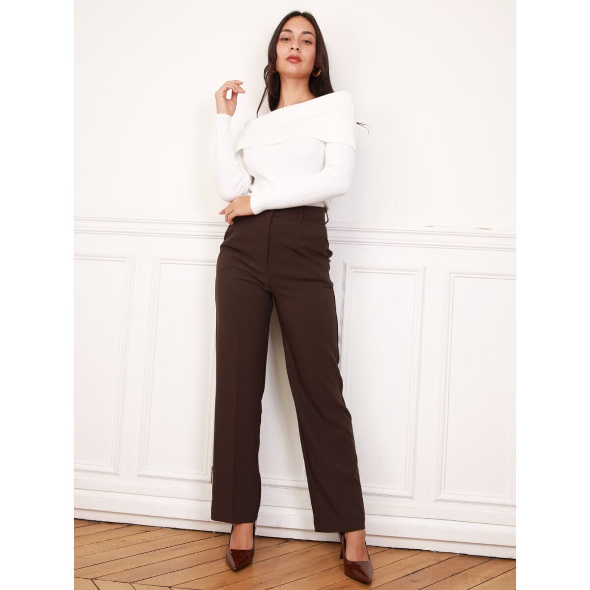 Women's Pants La Modeuse Brown