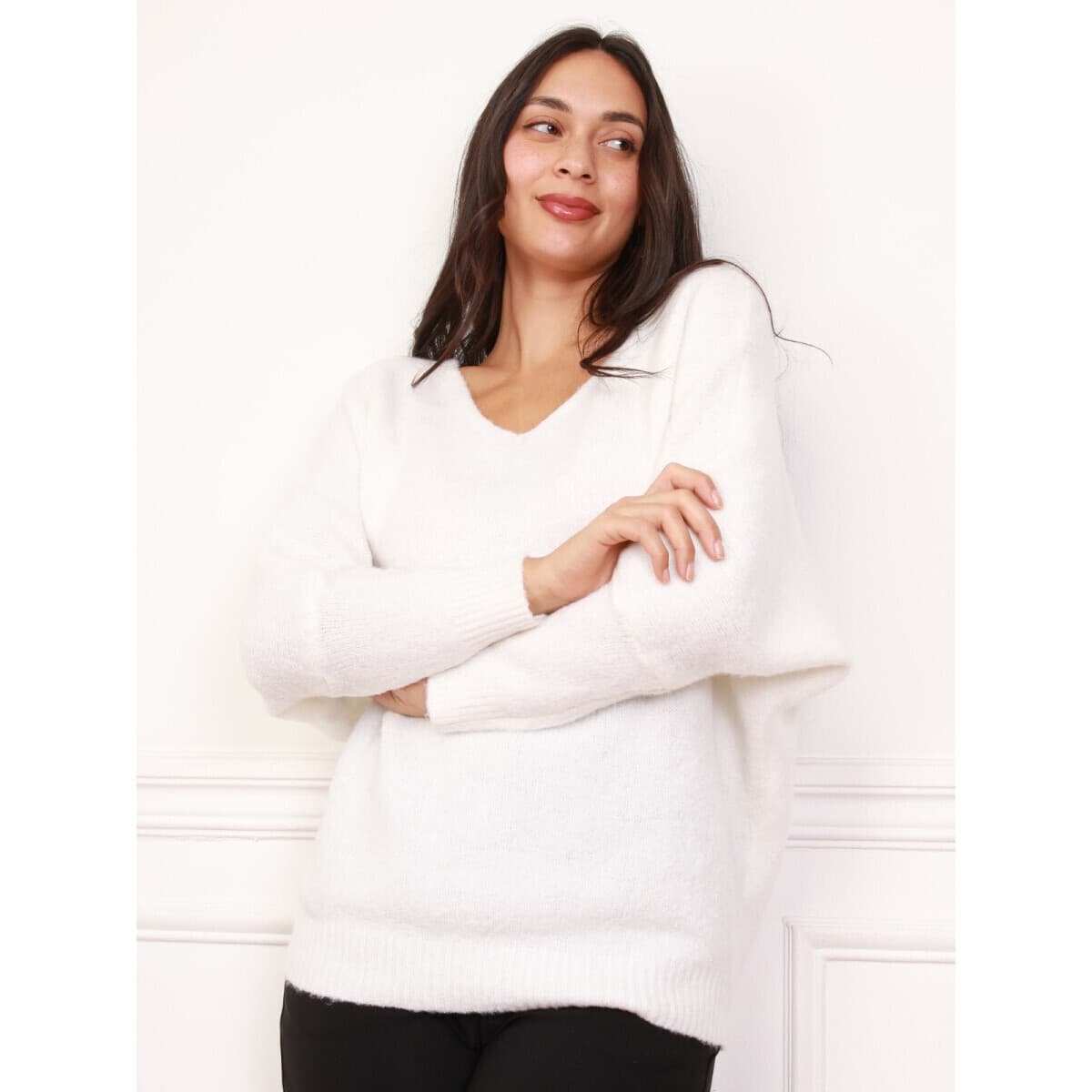 Women's Sweaters La Modeuse White