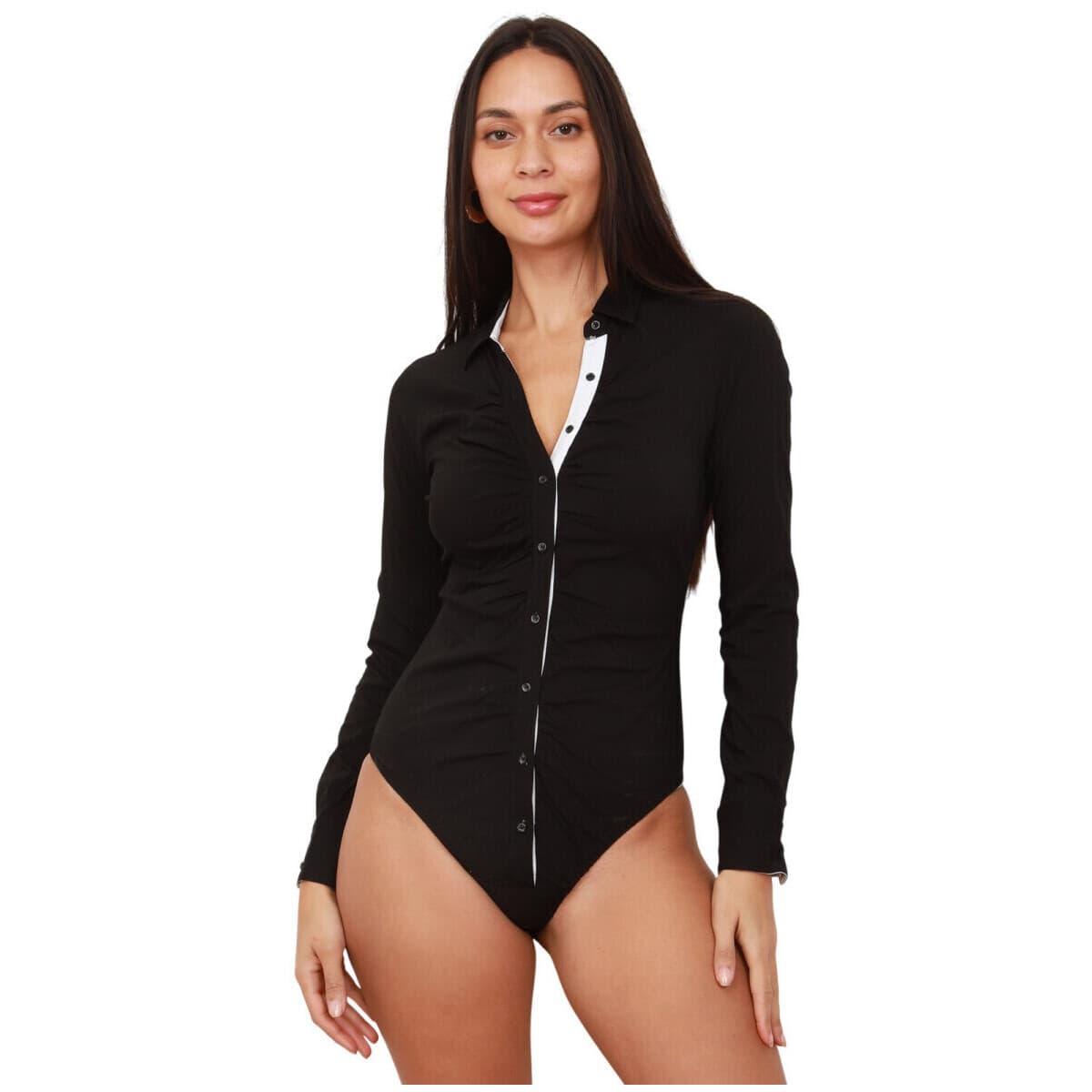 Πουκάμισο με μακριά μανίκια La Modeuse 76795_P181952