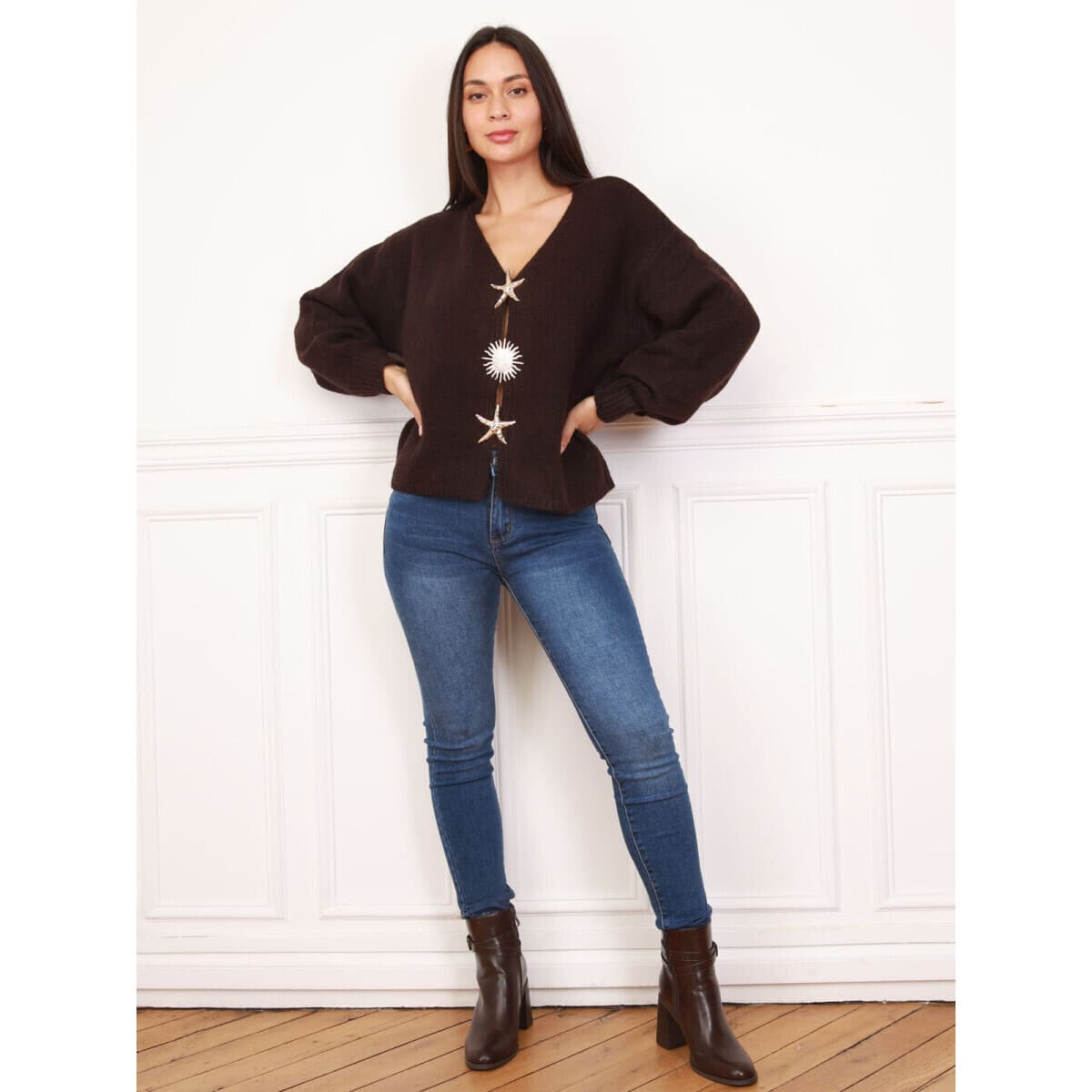 Women's Jackets La Modeuse Brown